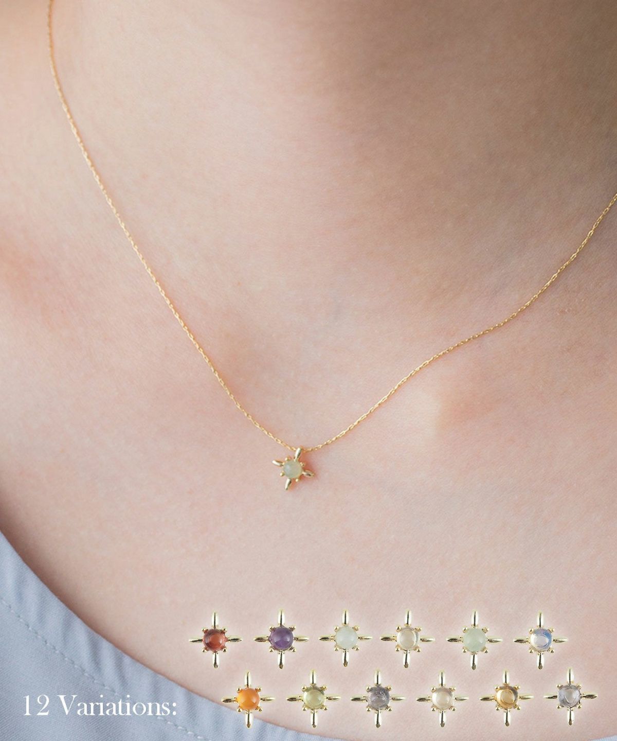 誕生石ステラネックレス【MUK Dreamy stone】
