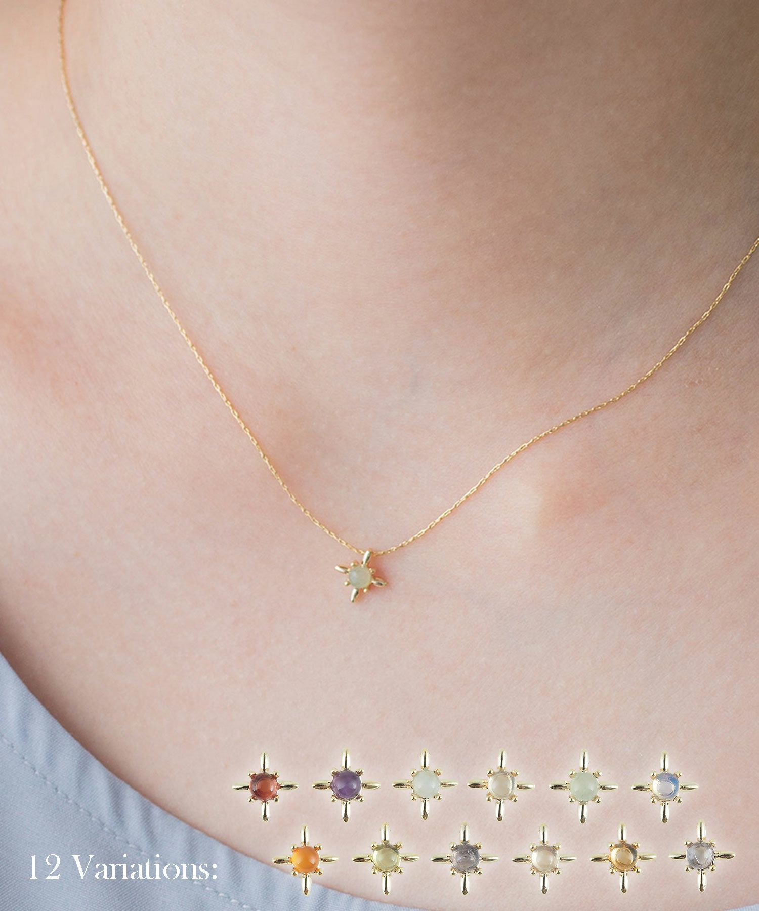 誕生石ステラネックレス【MUK Dreamy stone】