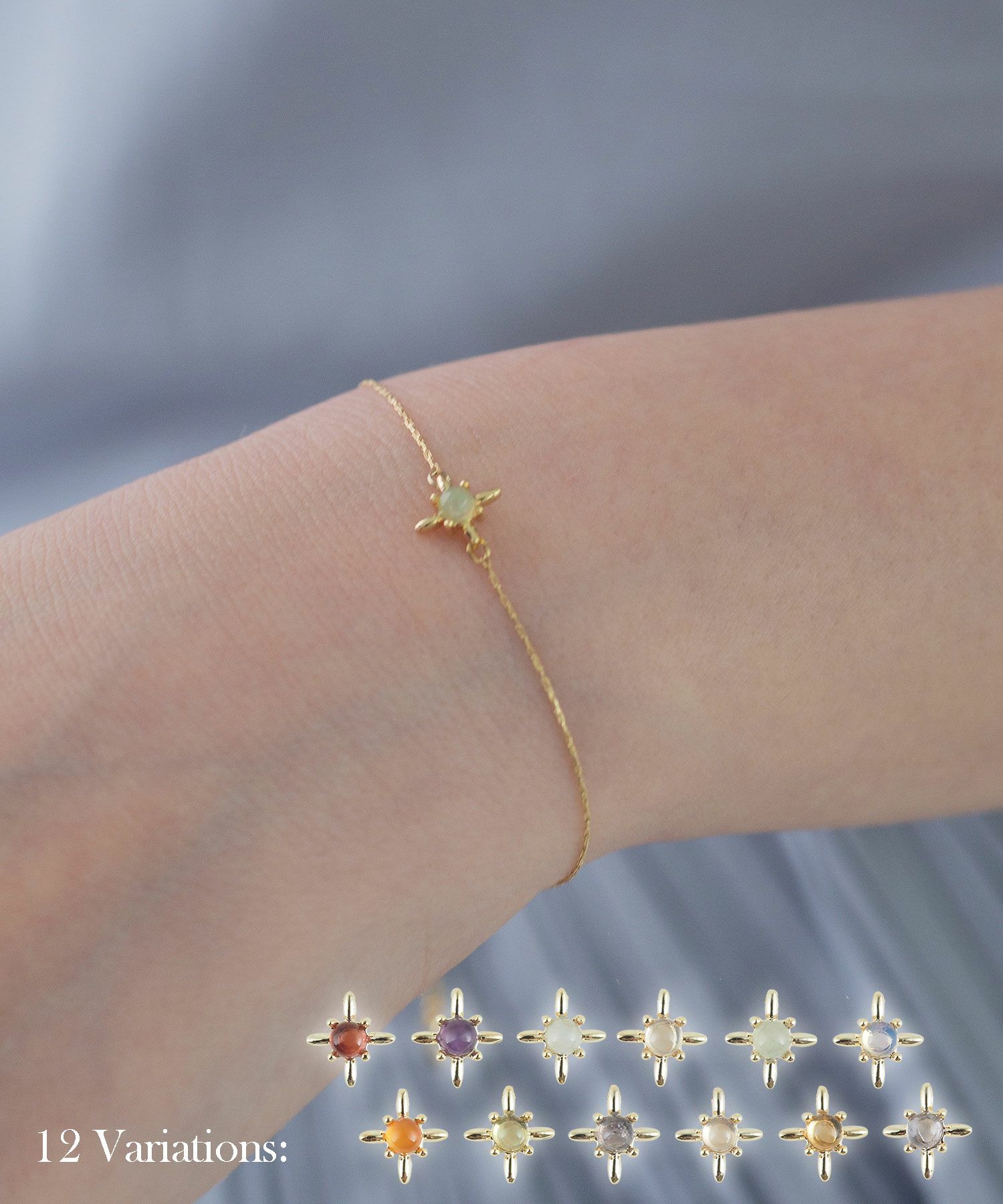 誕生石ステラブレスレット【MUK Dreamy stone】