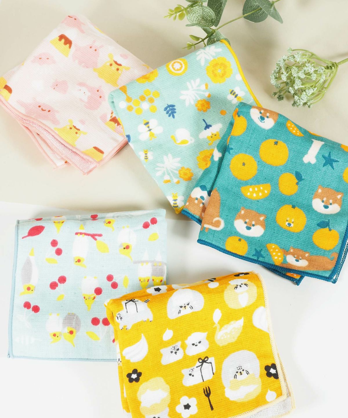 今治オーガニックコットンハンカチ【+ima】