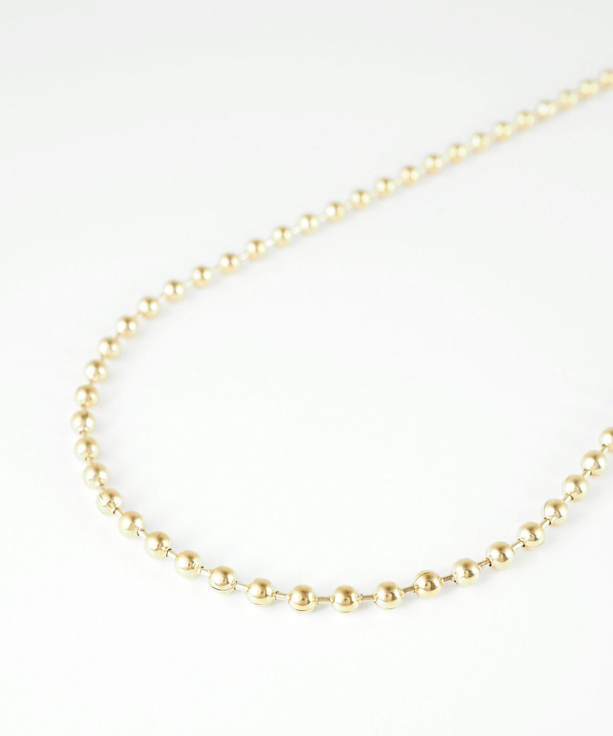 ボールチェーンステンレスネックレス