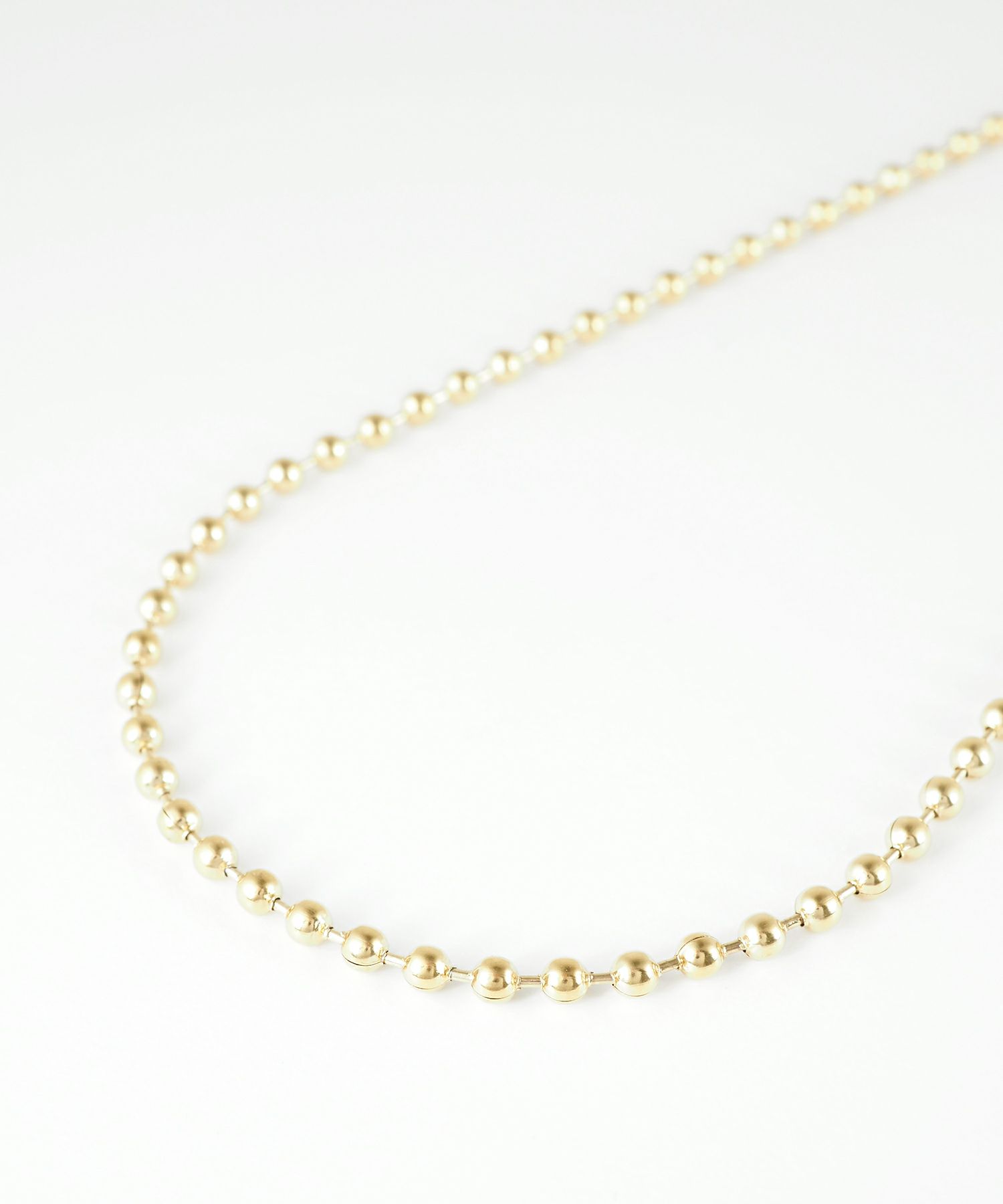 ボールチェーンステンレスネックレス