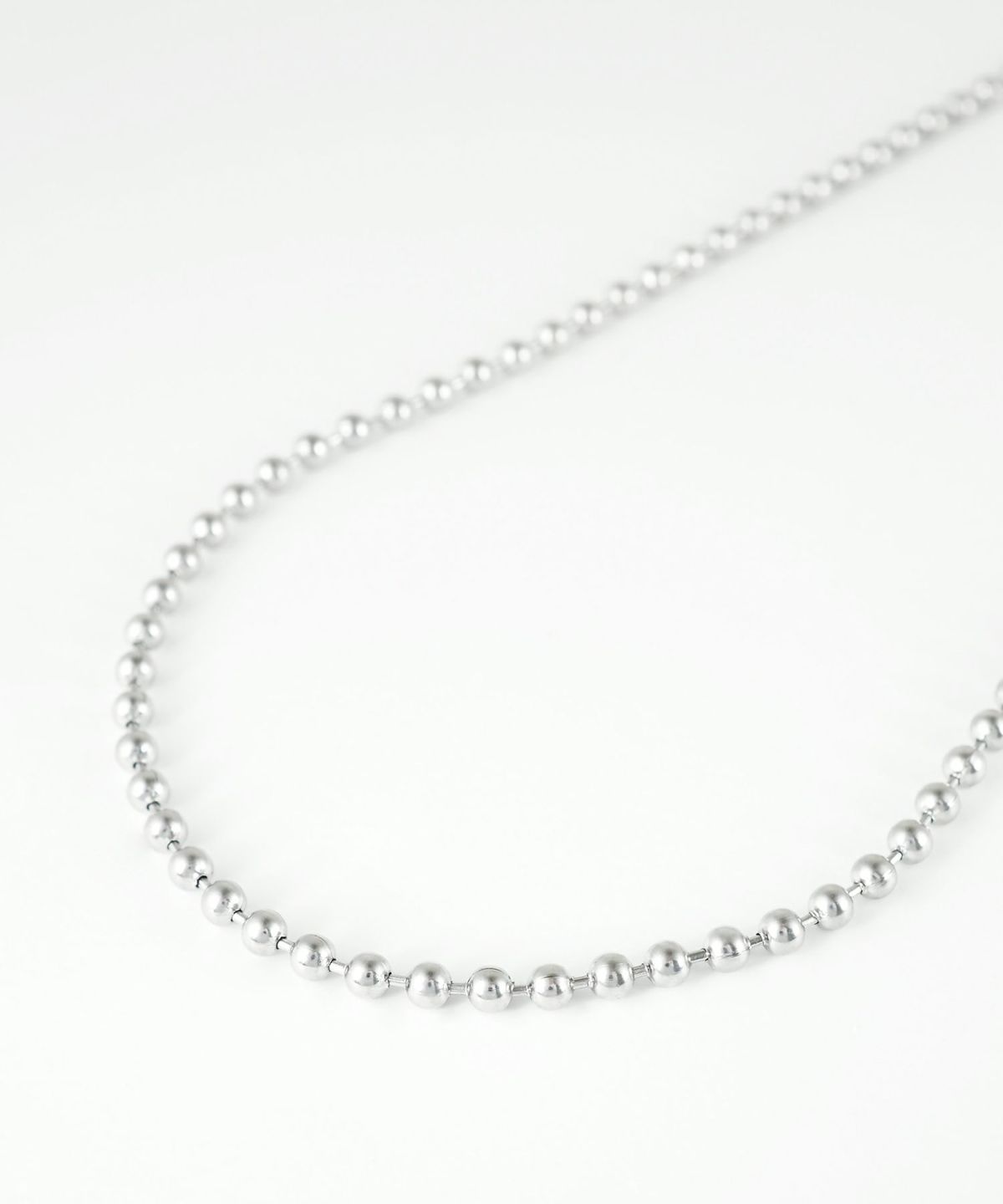 ボールチェーンステンレスネックレス