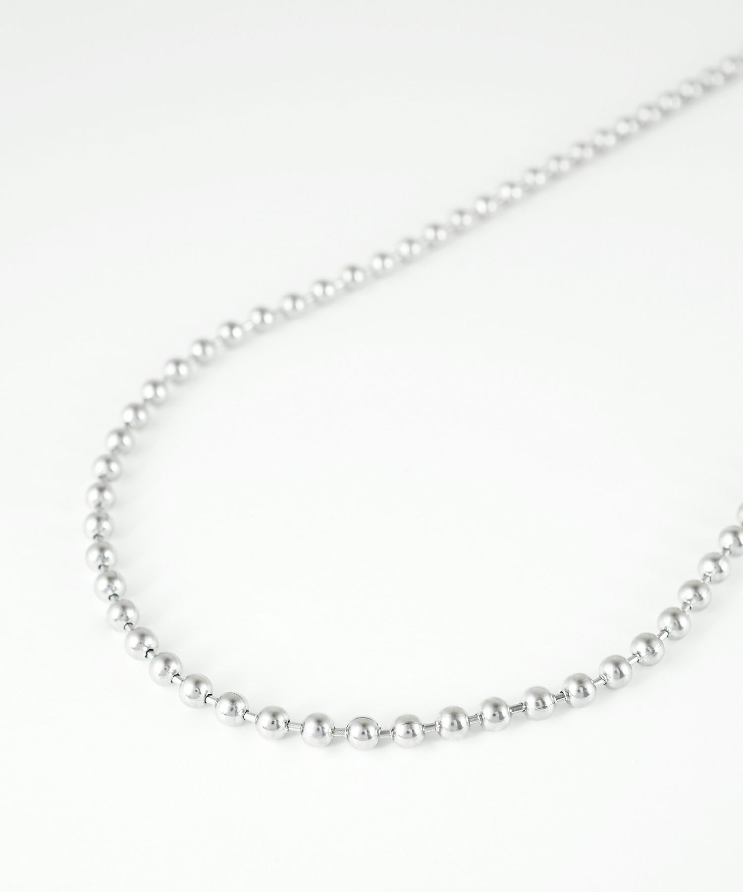 ボールチェーンステンレスネックレス