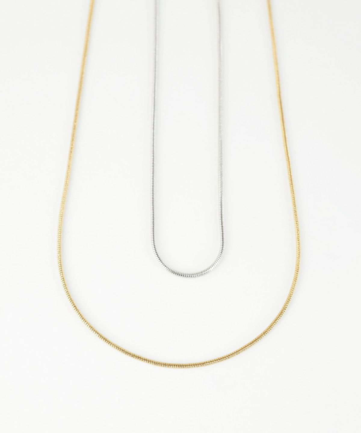 スネークチェーンステンレスネックレス