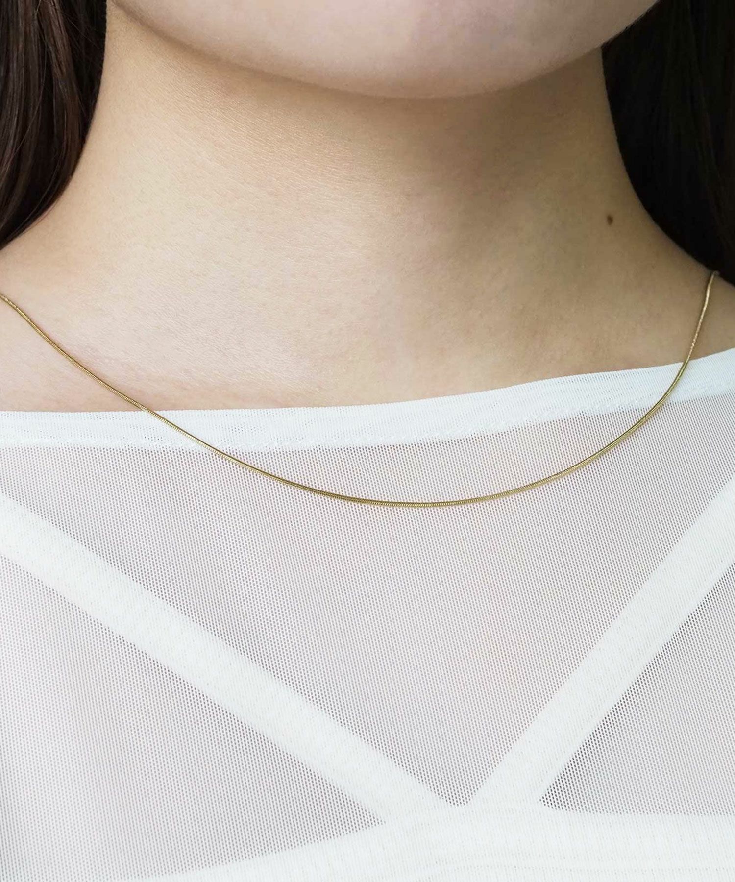 スネークチェーンステンレスネックレス