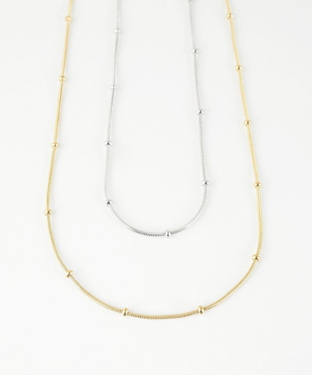 スネークステーションチェーンステンレスネックレス