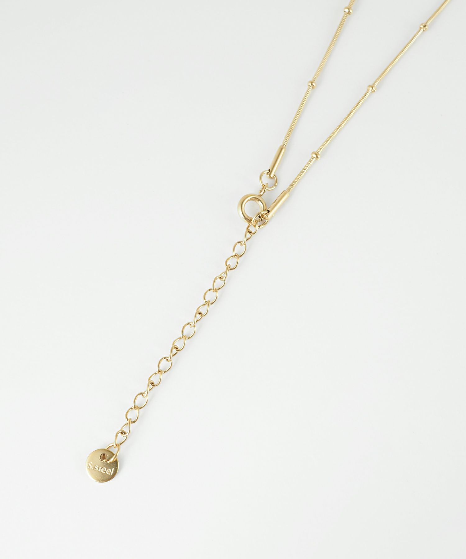 スネークステーションチェーンステンレスネックレス