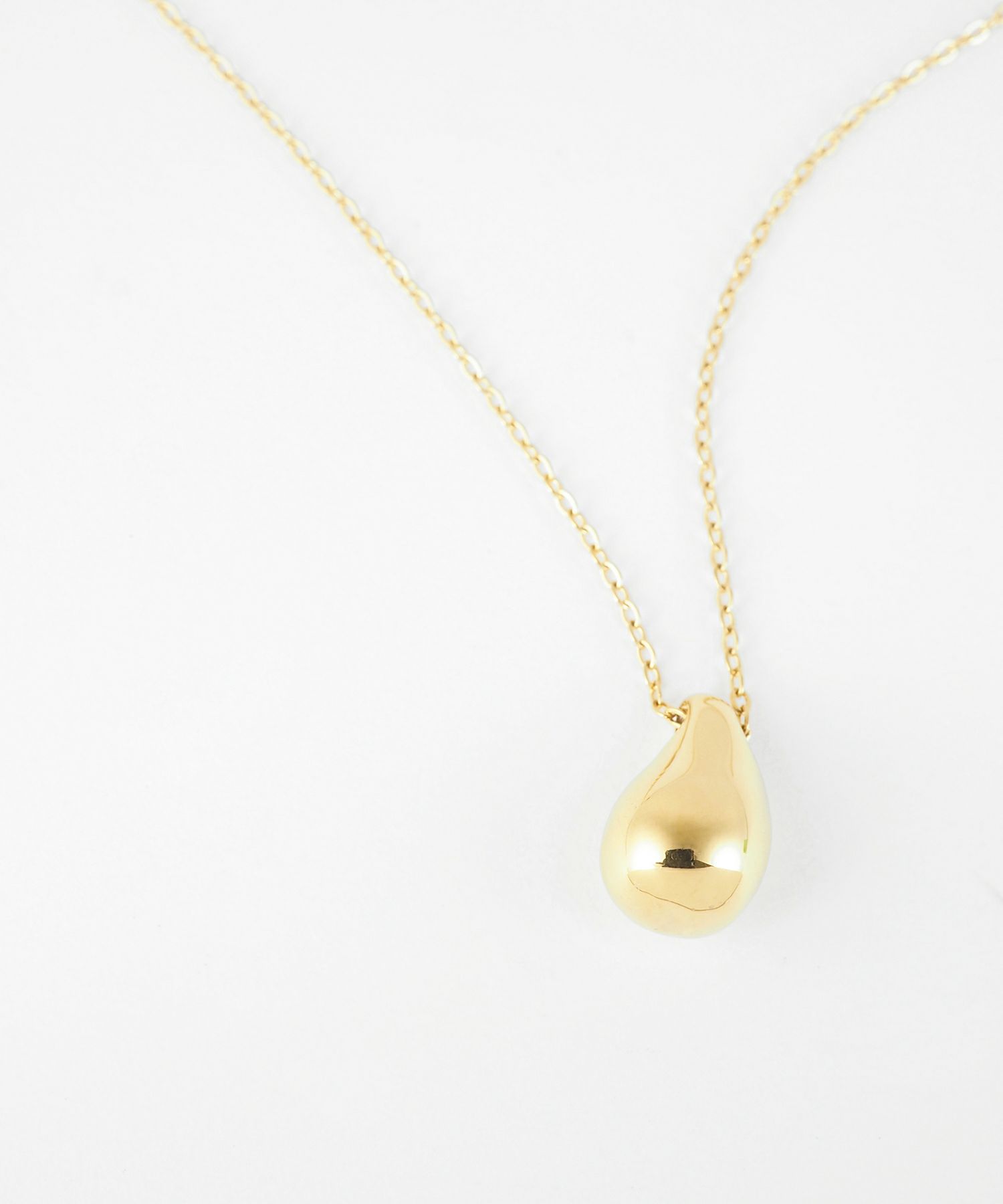 ドロップステンレスネックレス