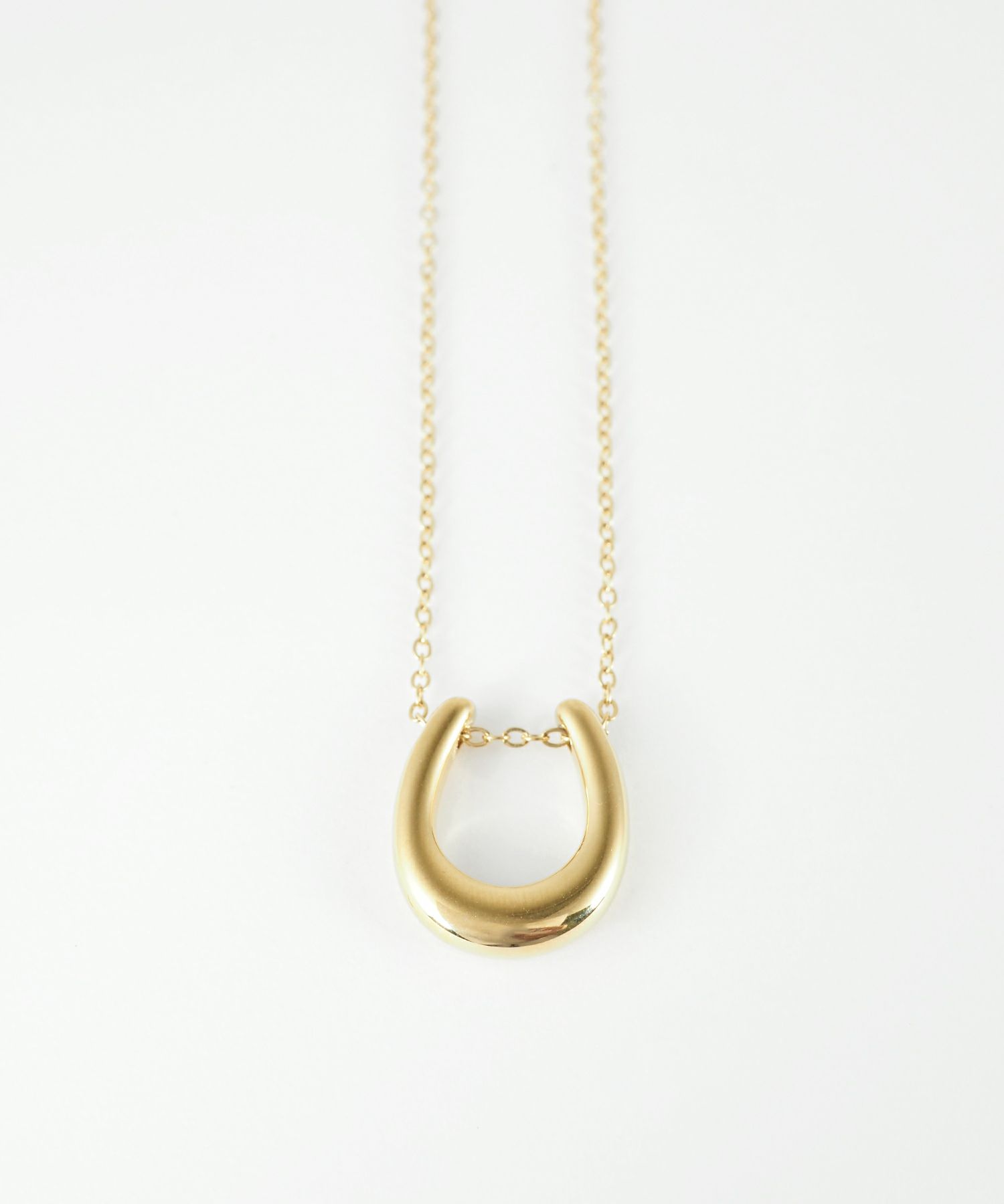 ホースシューステンレスネックレス