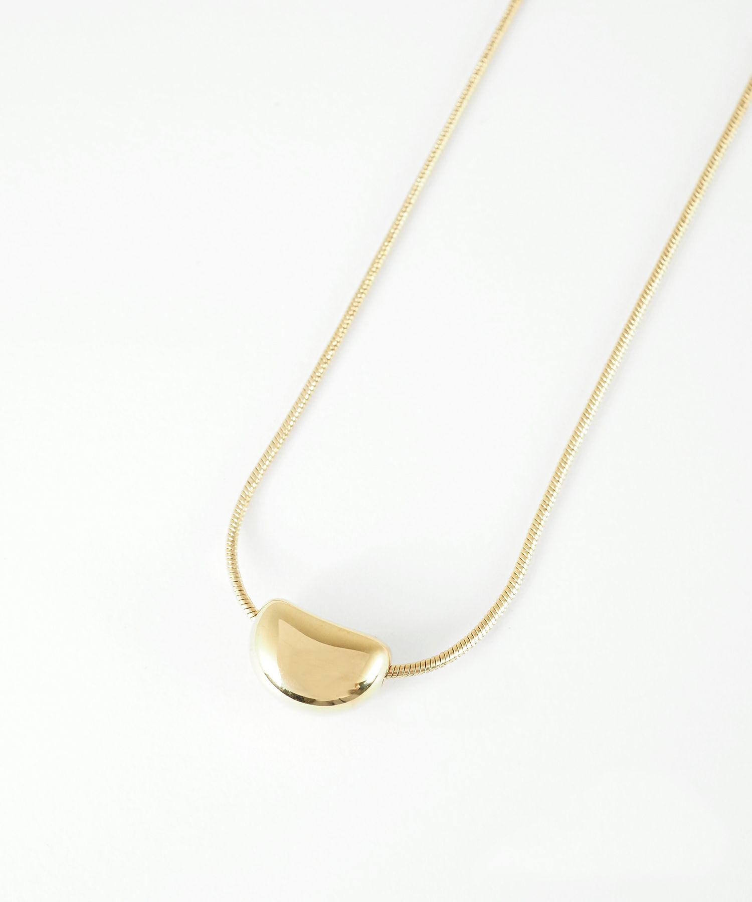 ビーンズステンレスネックレス