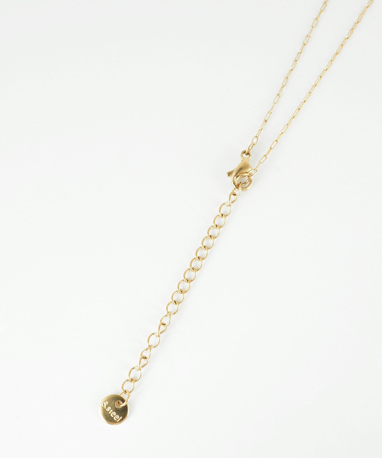 バロックパール風ステンレスネックレス