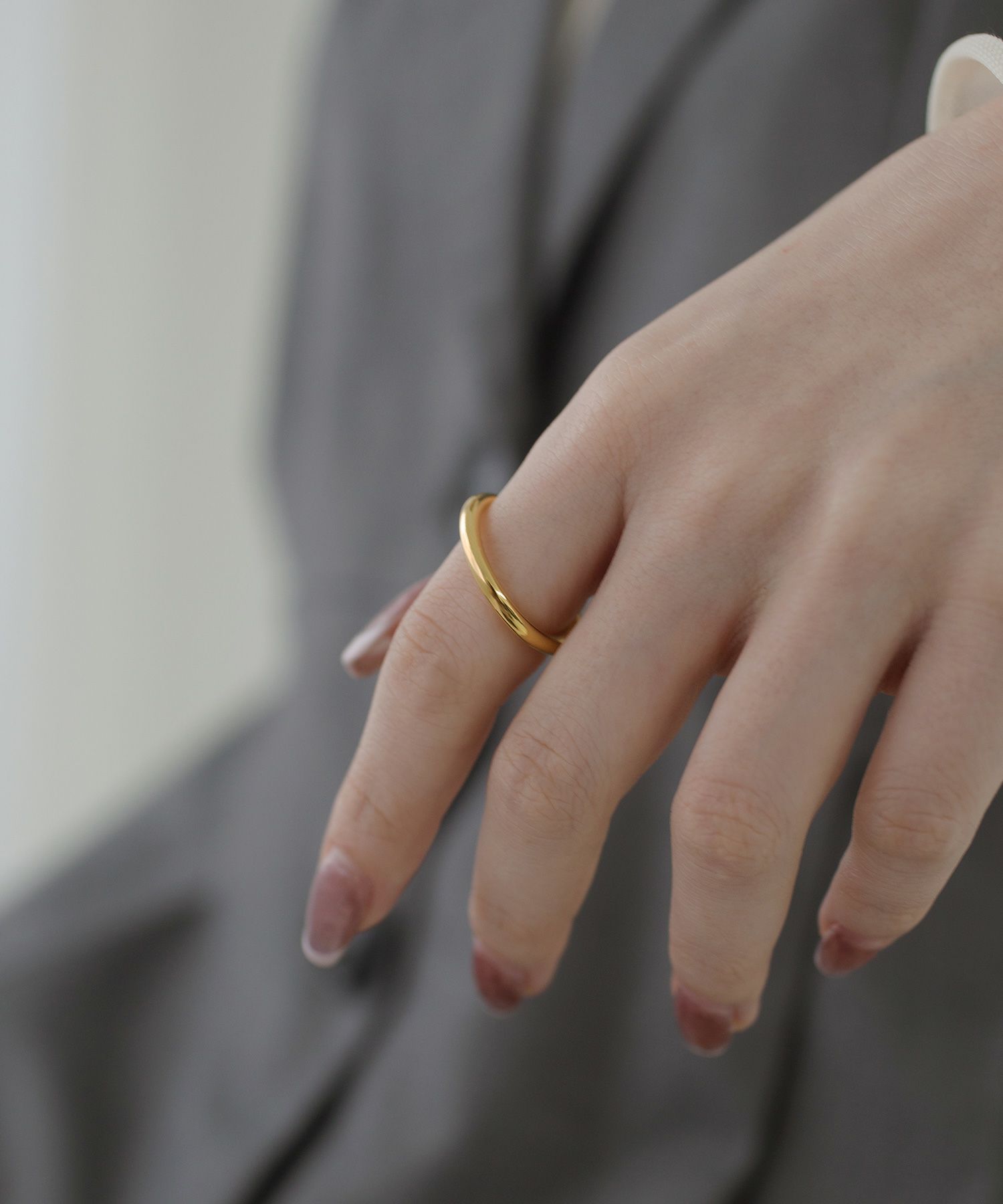 プレーンリング【over size ring collection】