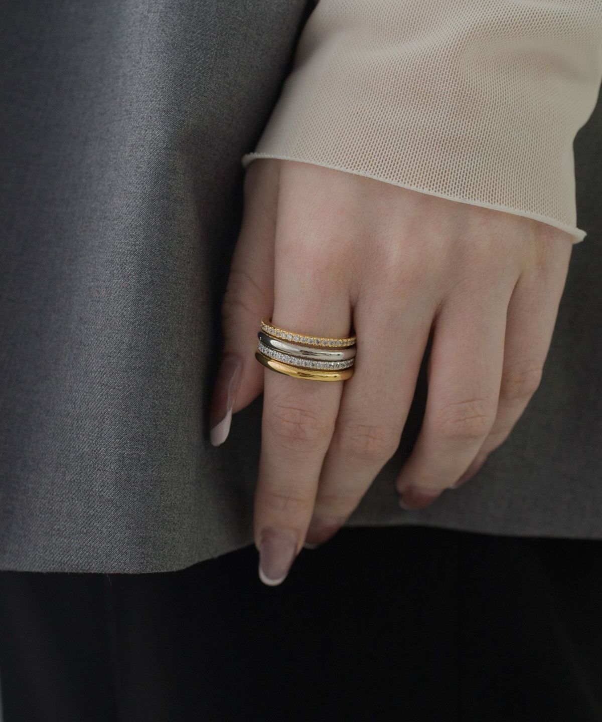 プレーンリング【over size ring collection】