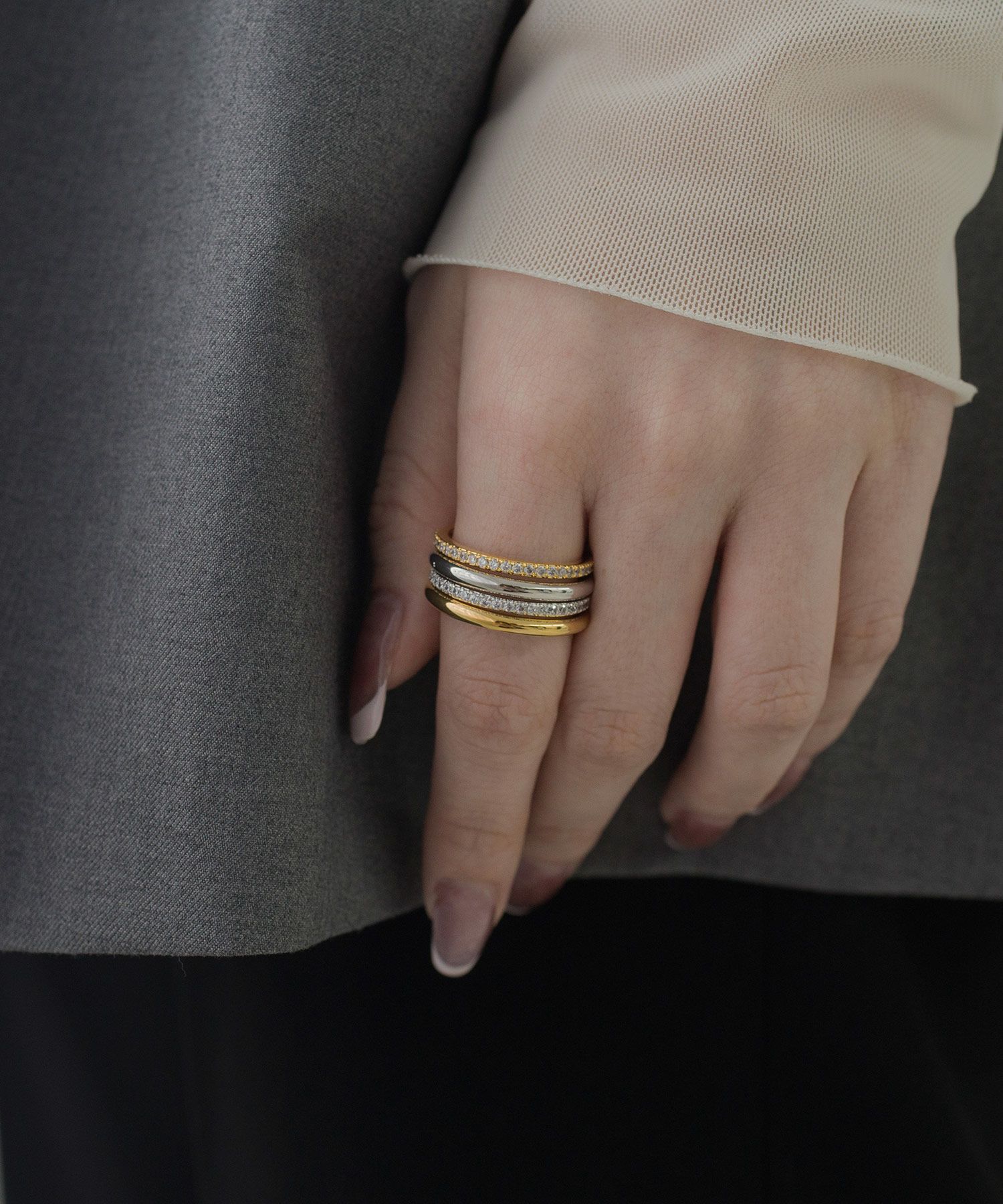 プレーンリング【over size ring collection】