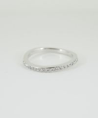 CZウエーブハーフエタニティリング【over size ring collection】