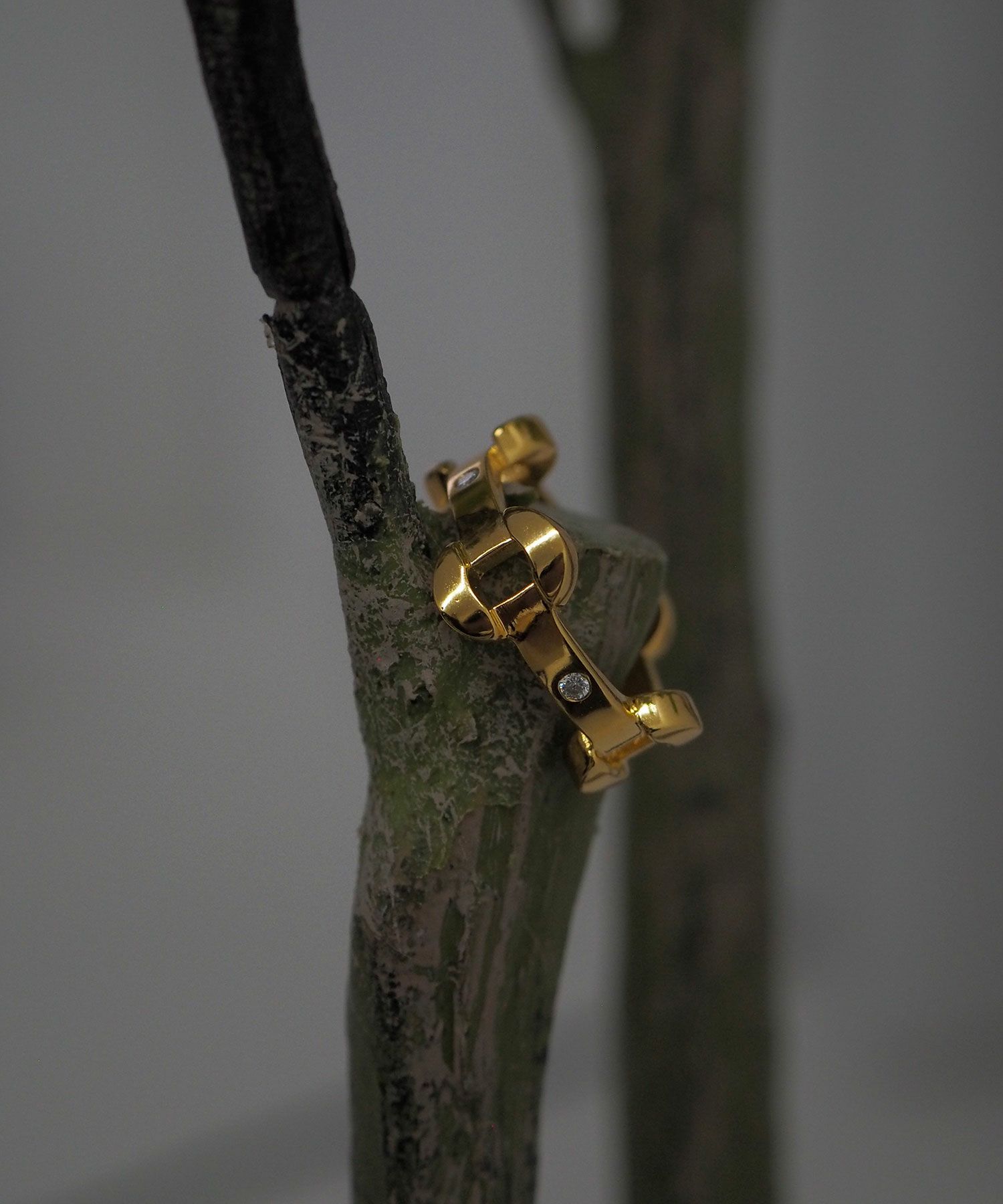 CZステーションチェーンリング【over size ring collection】