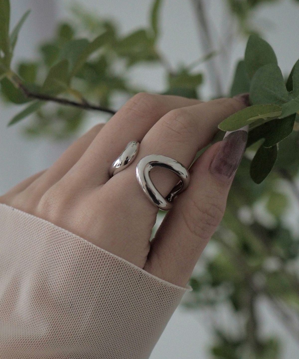 クロスプランプリング【over size ring collection】