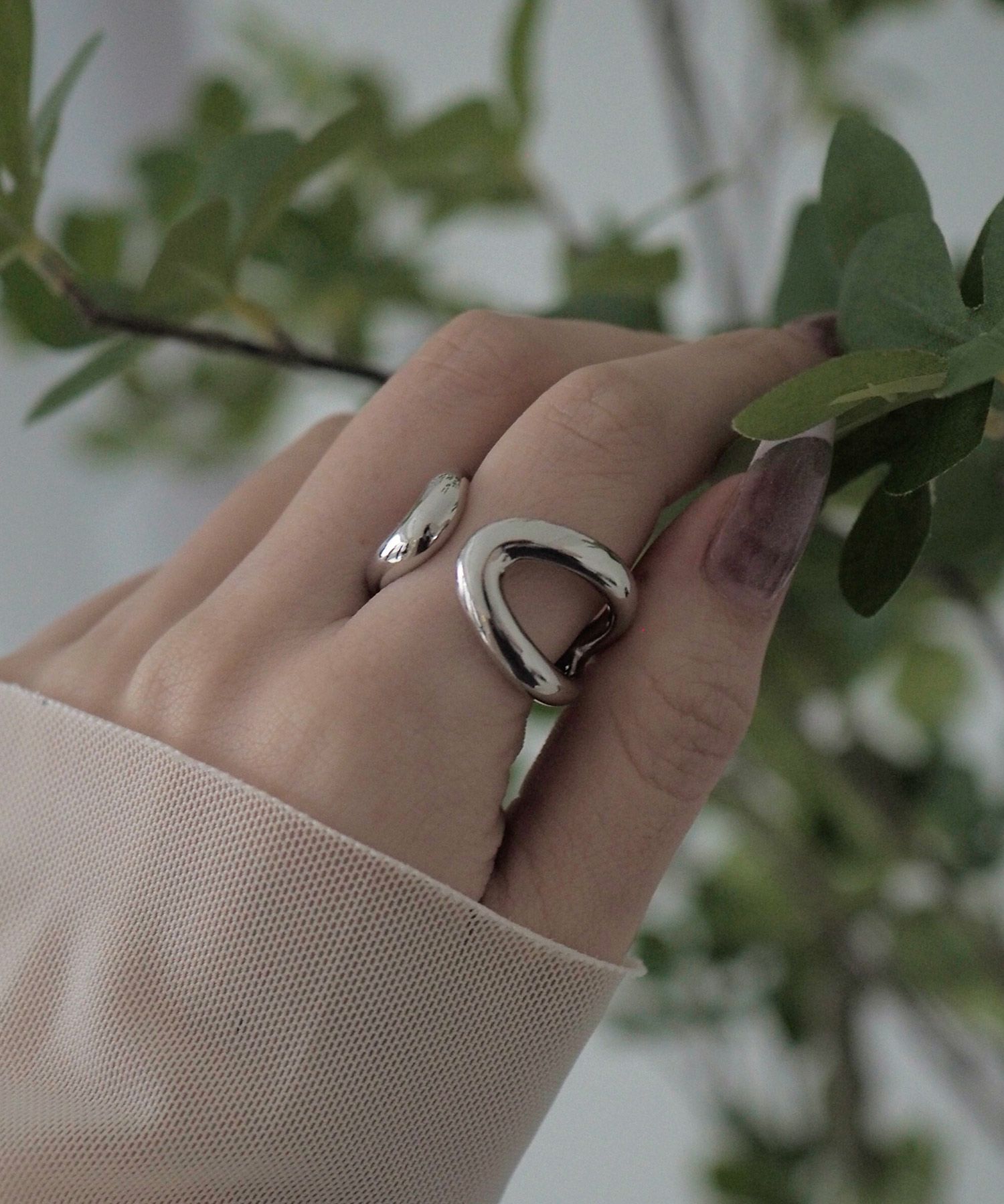 クロスプランプリング【over size ring collection】