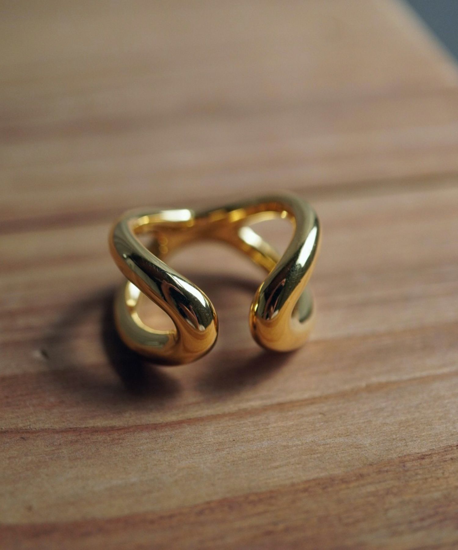 クロスプランプリング【over size ring collection】