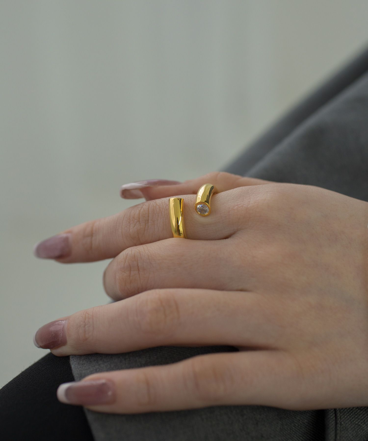 アシメハグリング【over size ring collection】