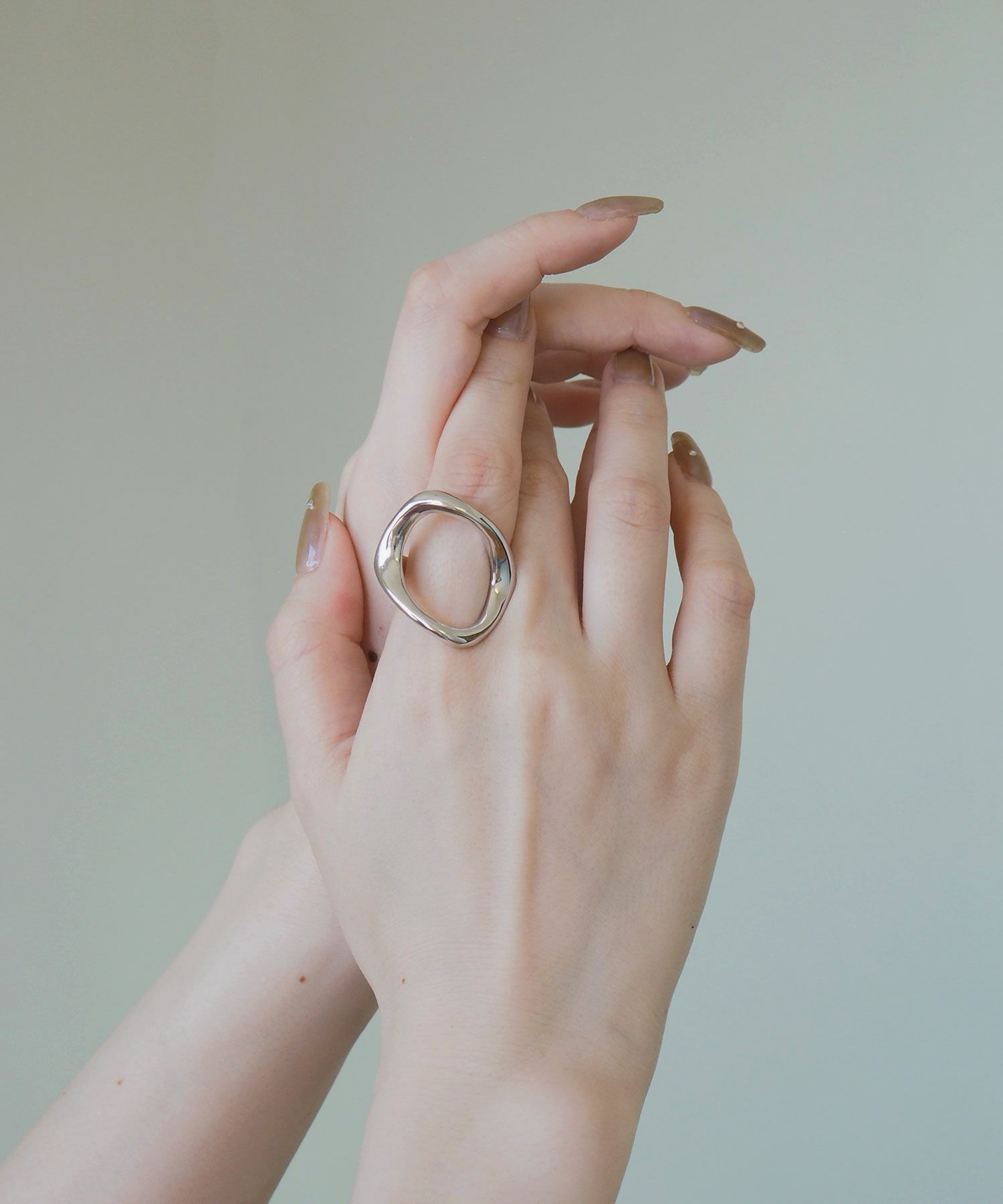 オーバルディストーションリング【over size ring collection