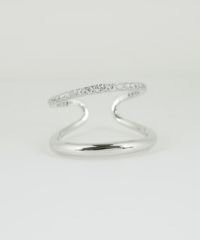 CZダブルラインリング【over size ring collection】