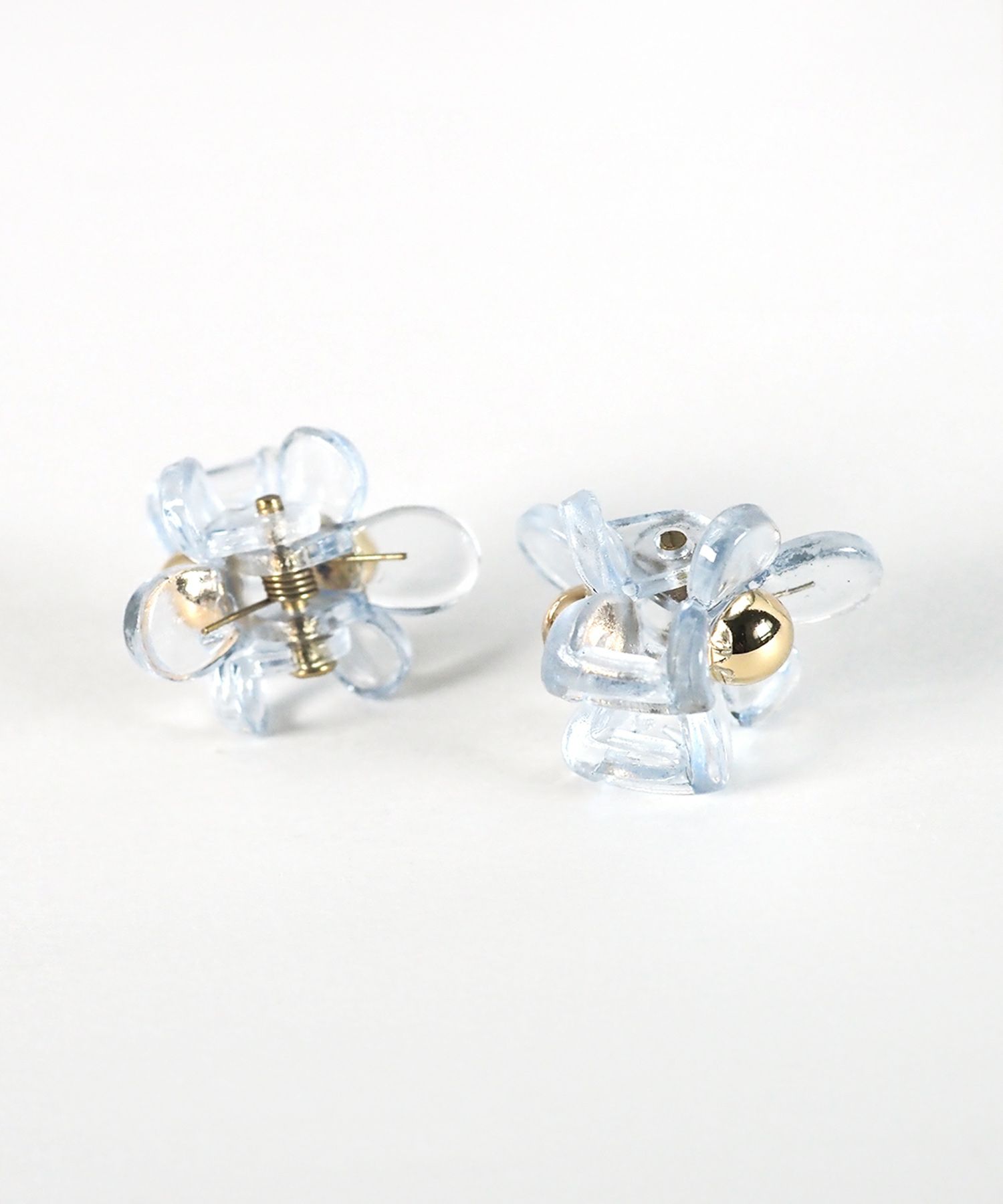 クリアフラワーミニバンスクリップ6Pセット