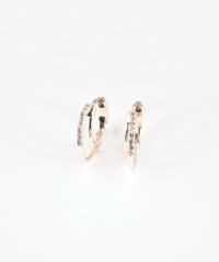 ナローダブルフープステンレスポストピアス