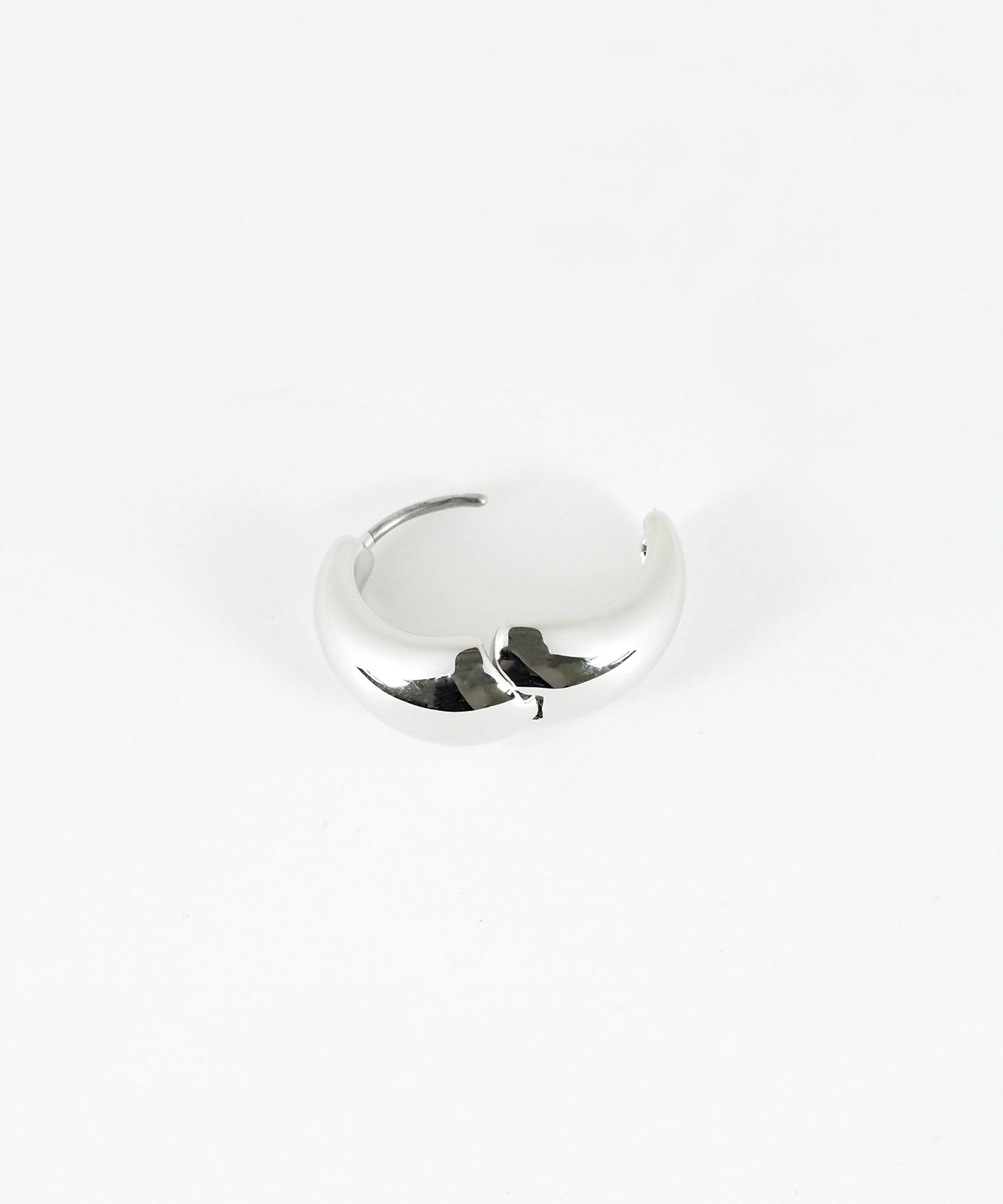 ボトムボリュームフープステンレスポストピアス