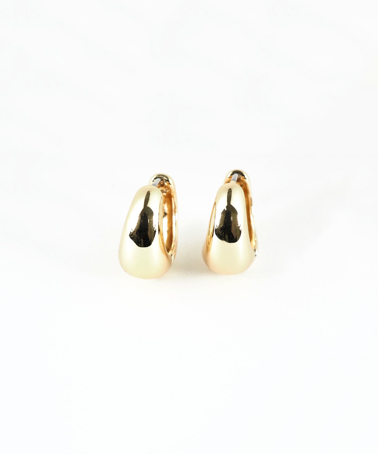 ボトムボリュームフープステンレスポストピアス