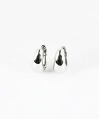 ボトムボリュームフープステンレスポストピアス