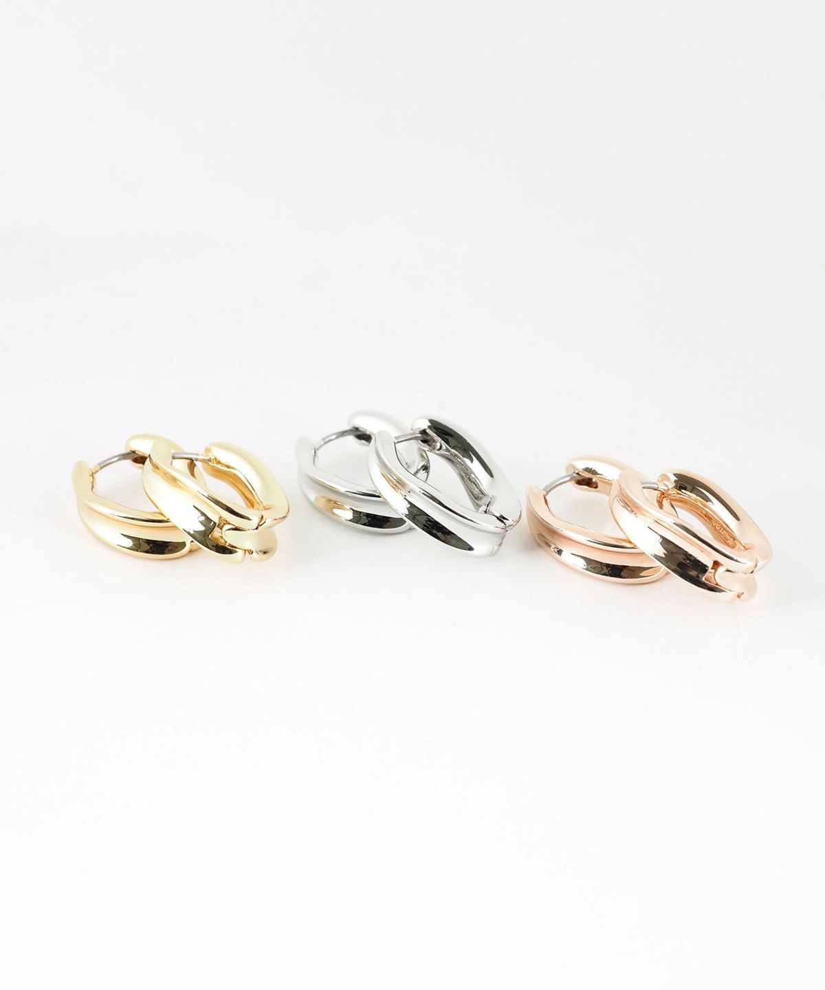 ワープワイドフープステンレスポストピアス