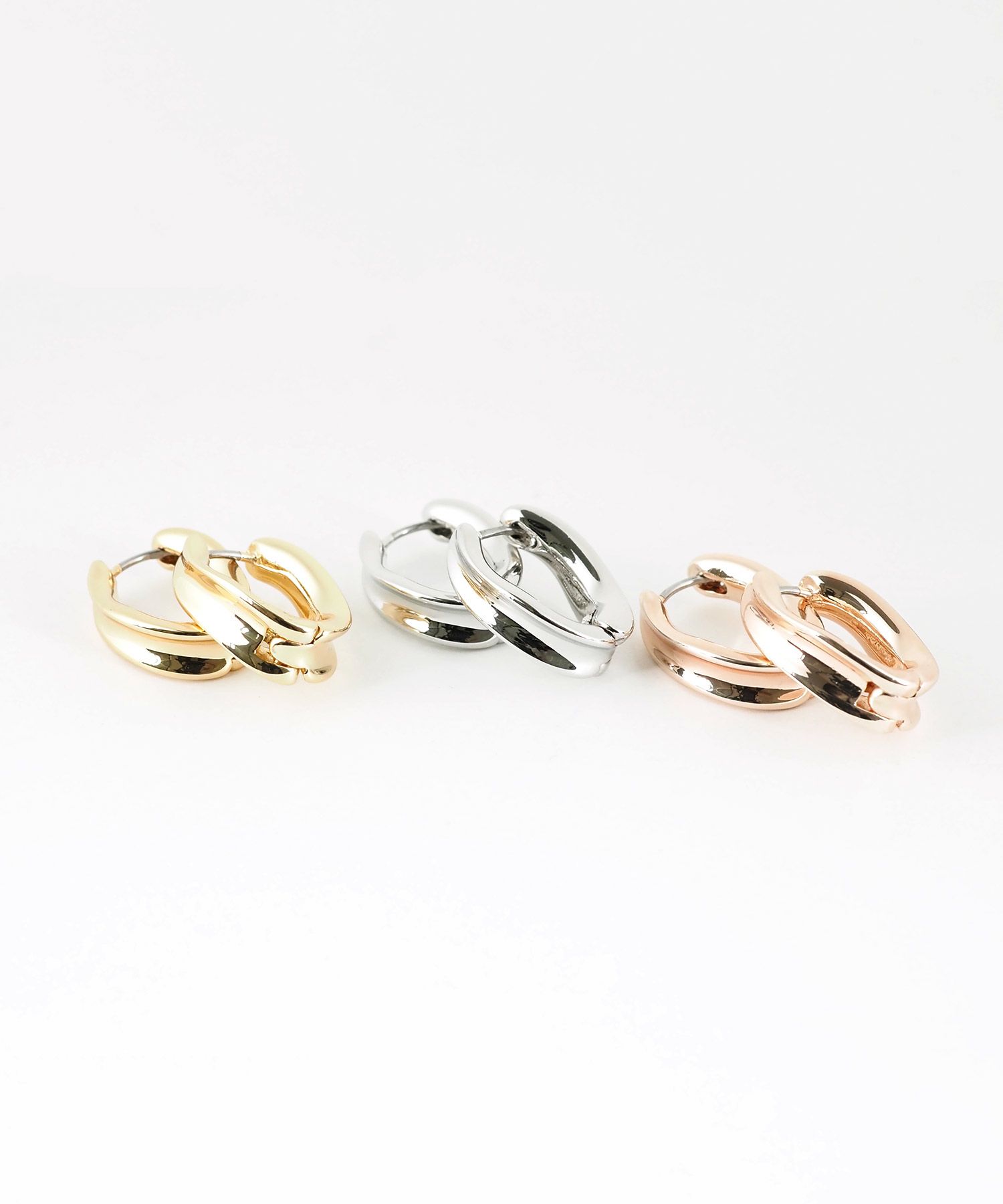 ワープワイドフープステンレスポストピアス