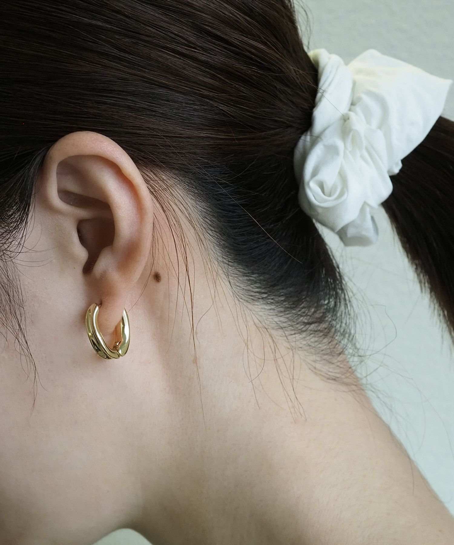 ワープワイドフープステンレスポストピアス