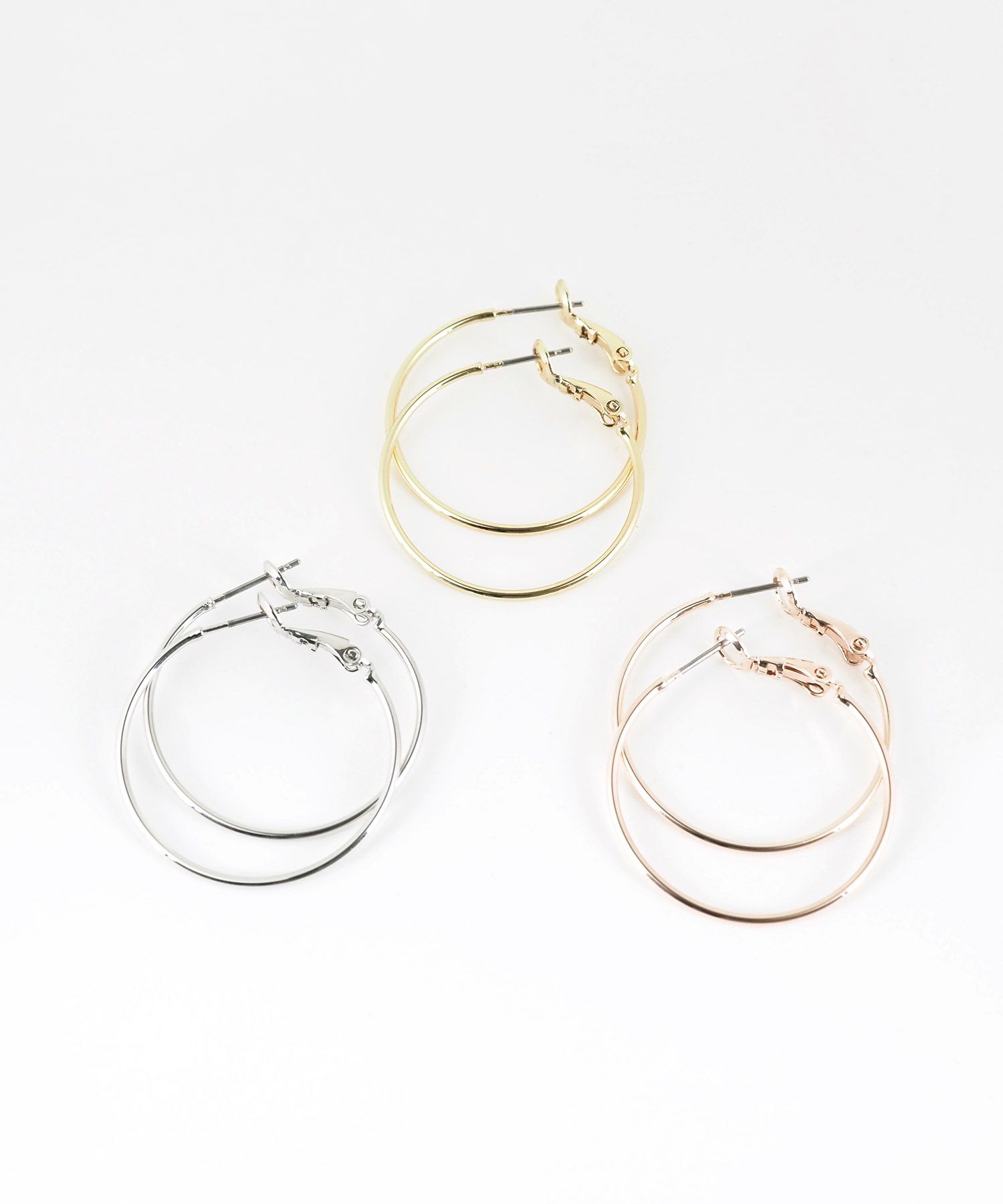 30mmフープステンレスポストピアス