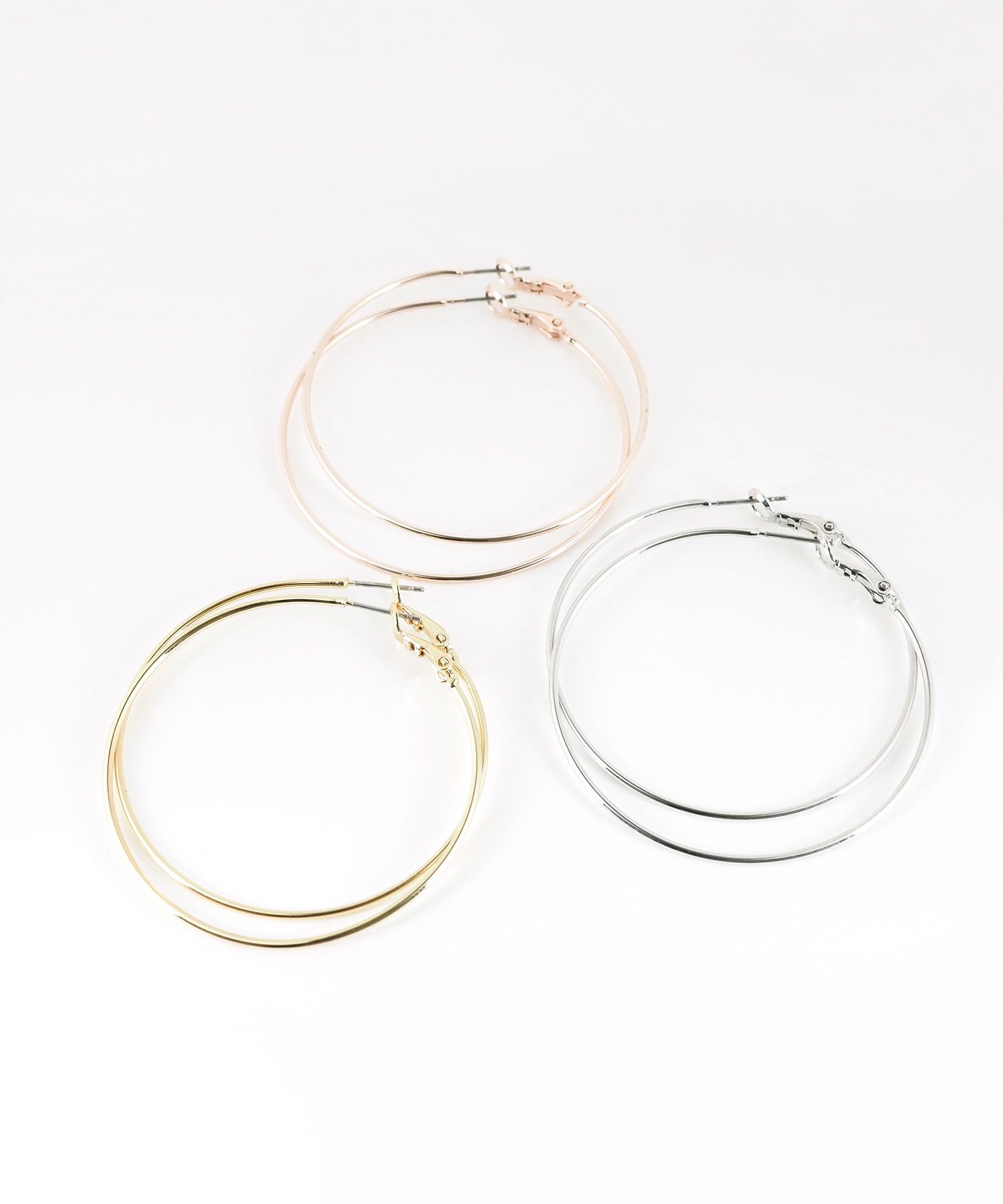 50mmフープステンレスポストピアス