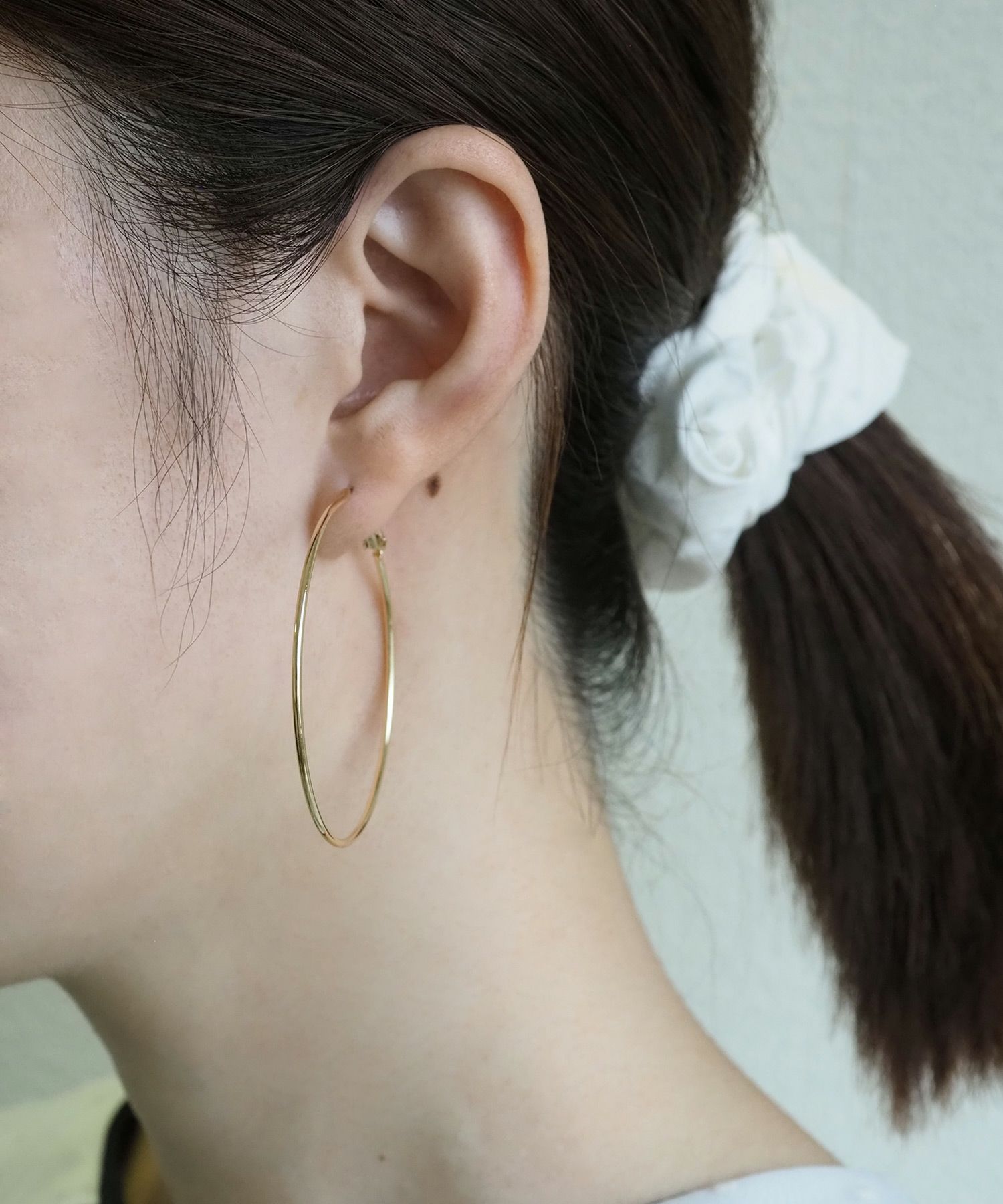 50mmフープステンレスポストピアス