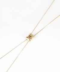 ニュアンスプレートループタイネックレス