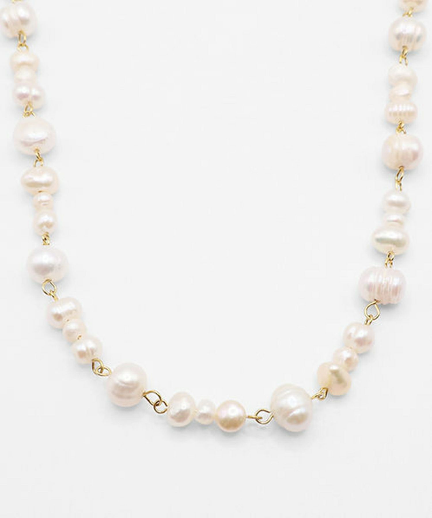 淡水パールチェーンネックレス