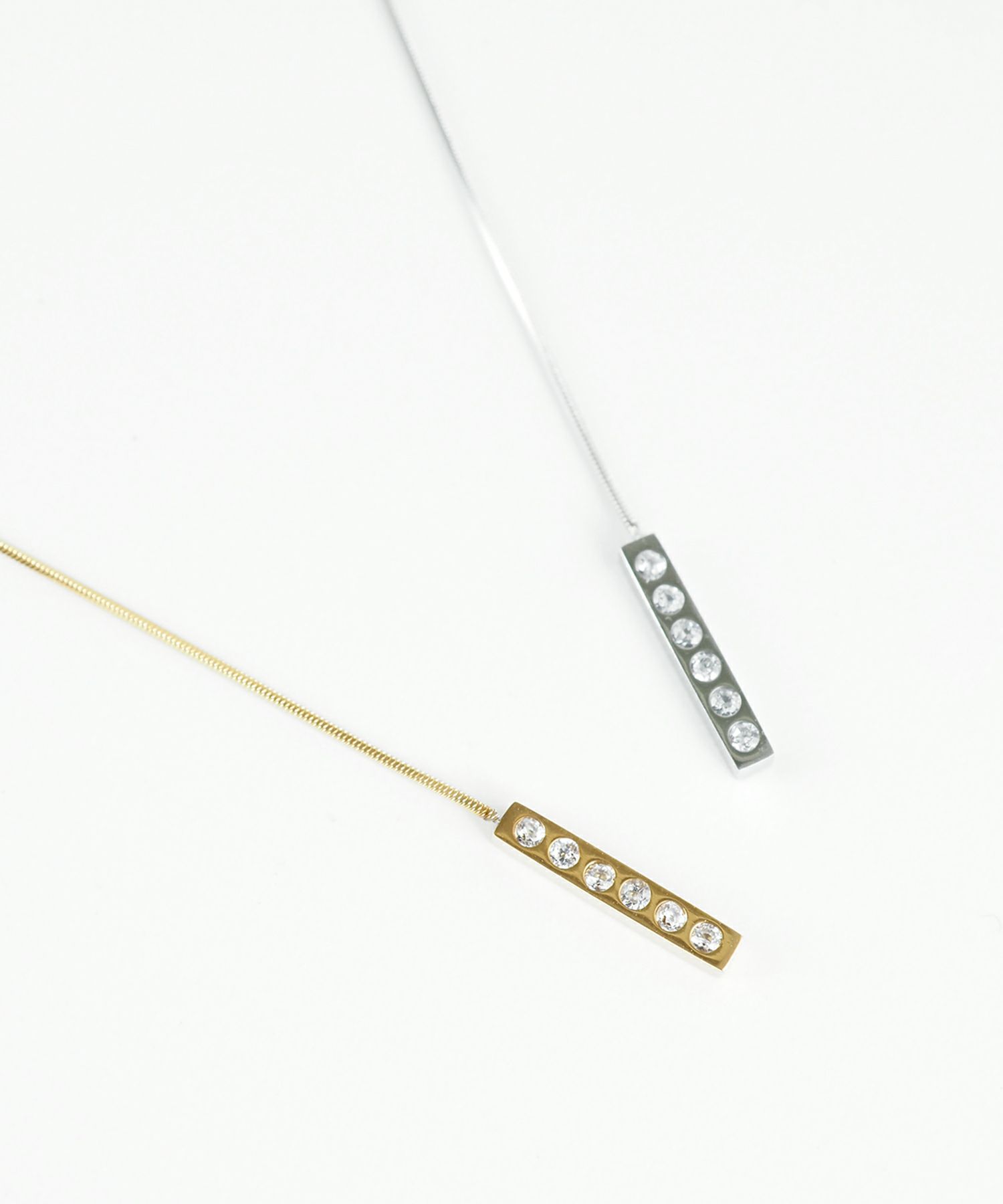 ラウンドY字サージカルステンレスネックレス