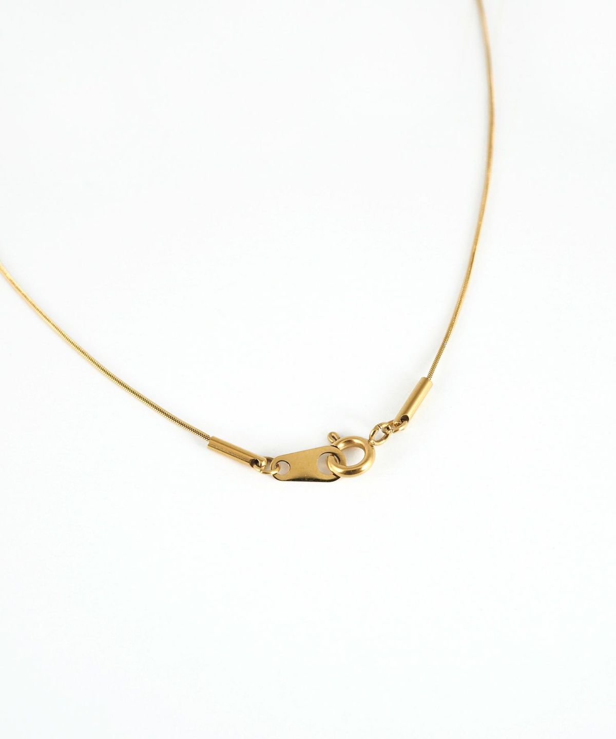 パヴェバーY字サージカルステンレスネックレス