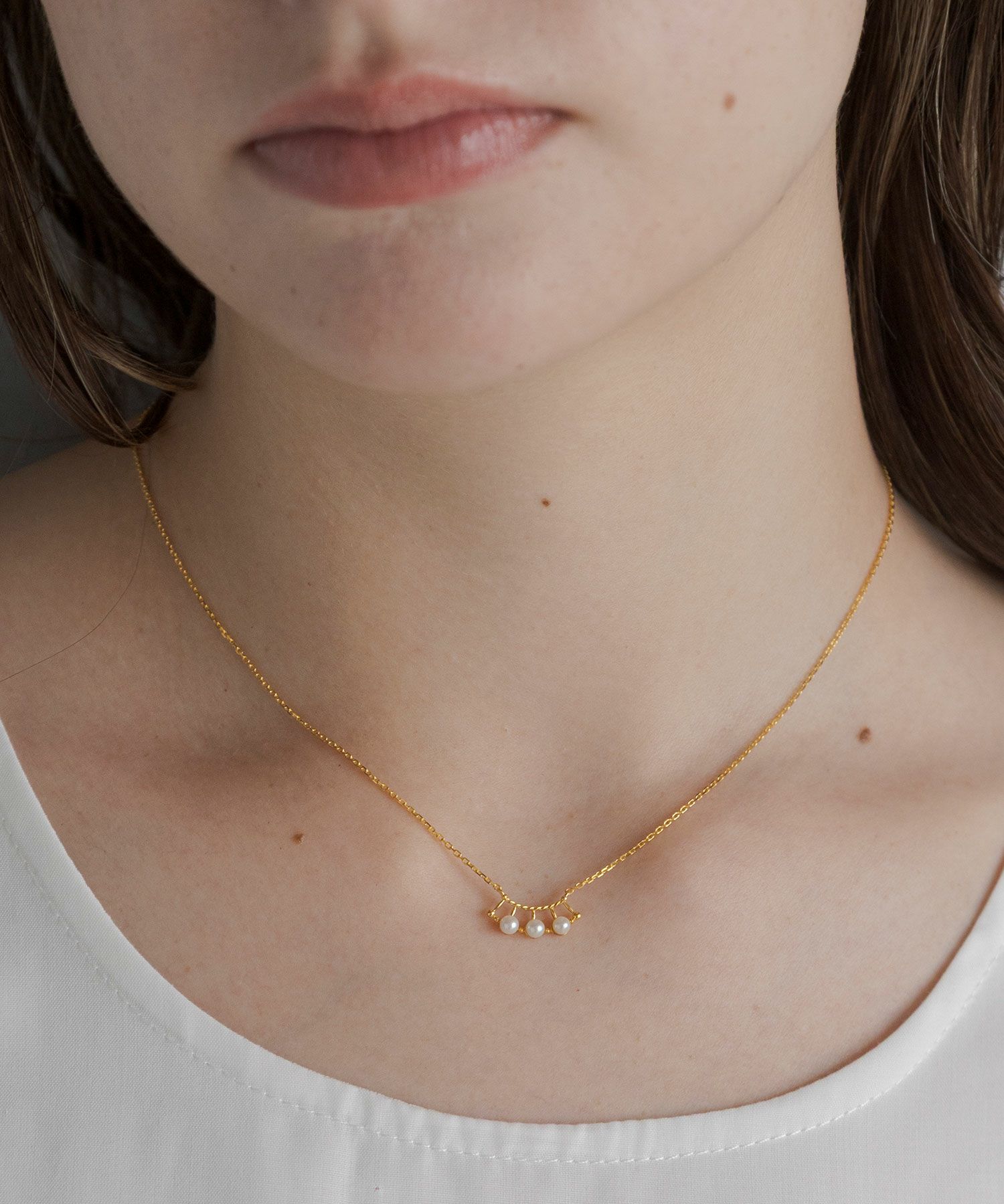 [SV925]エシェルアコヤパールネックレス