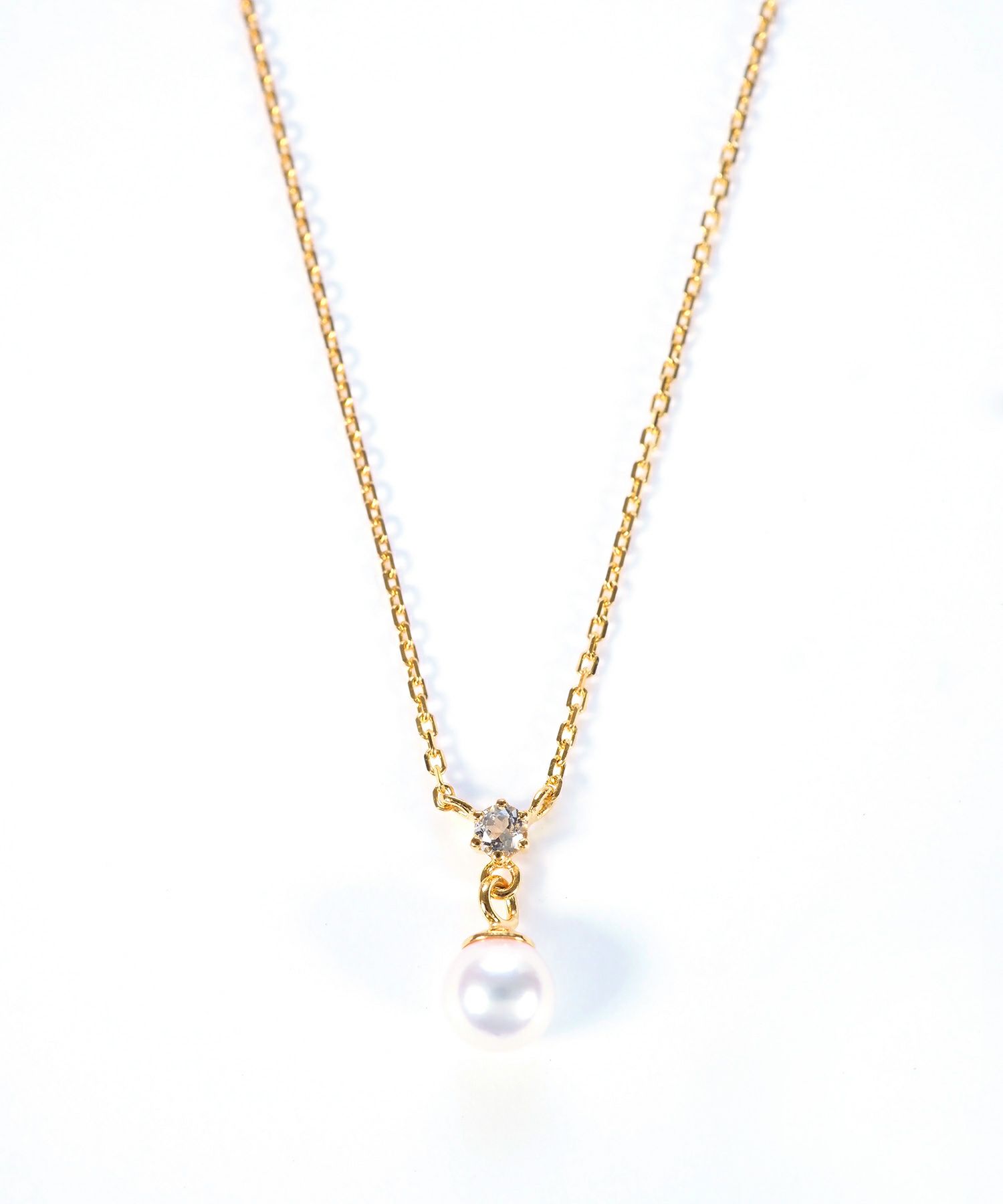 [SV925]アンビジューアコヤパールネックレス