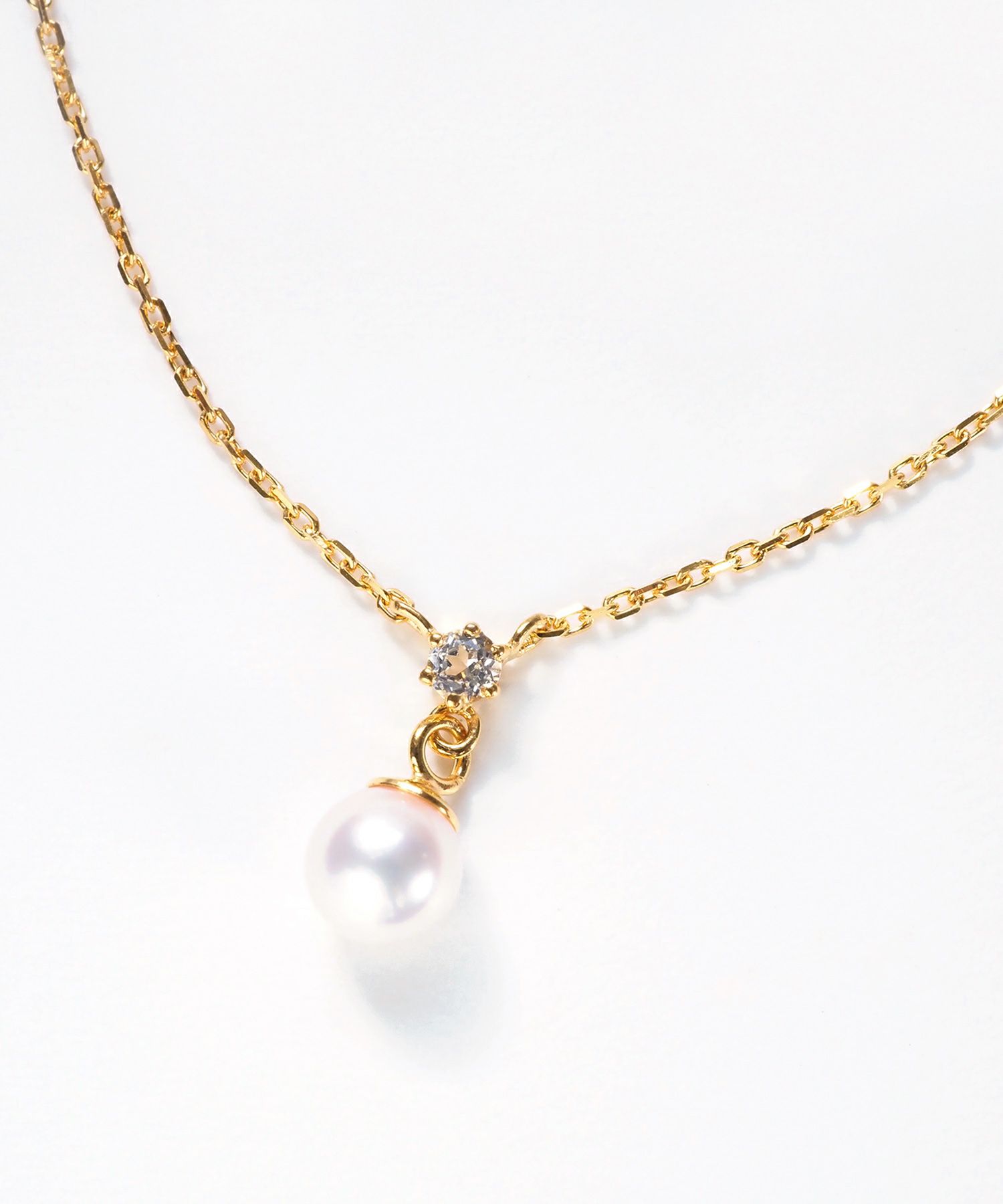 [SV925]アンビジューアコヤパールネックレス