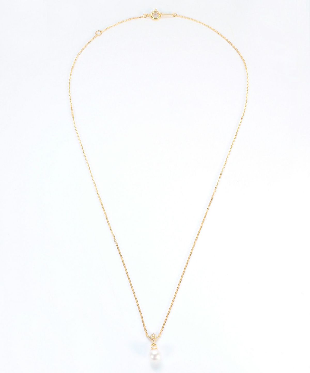 [SV925]キャトルビジューアコヤパールネックレス