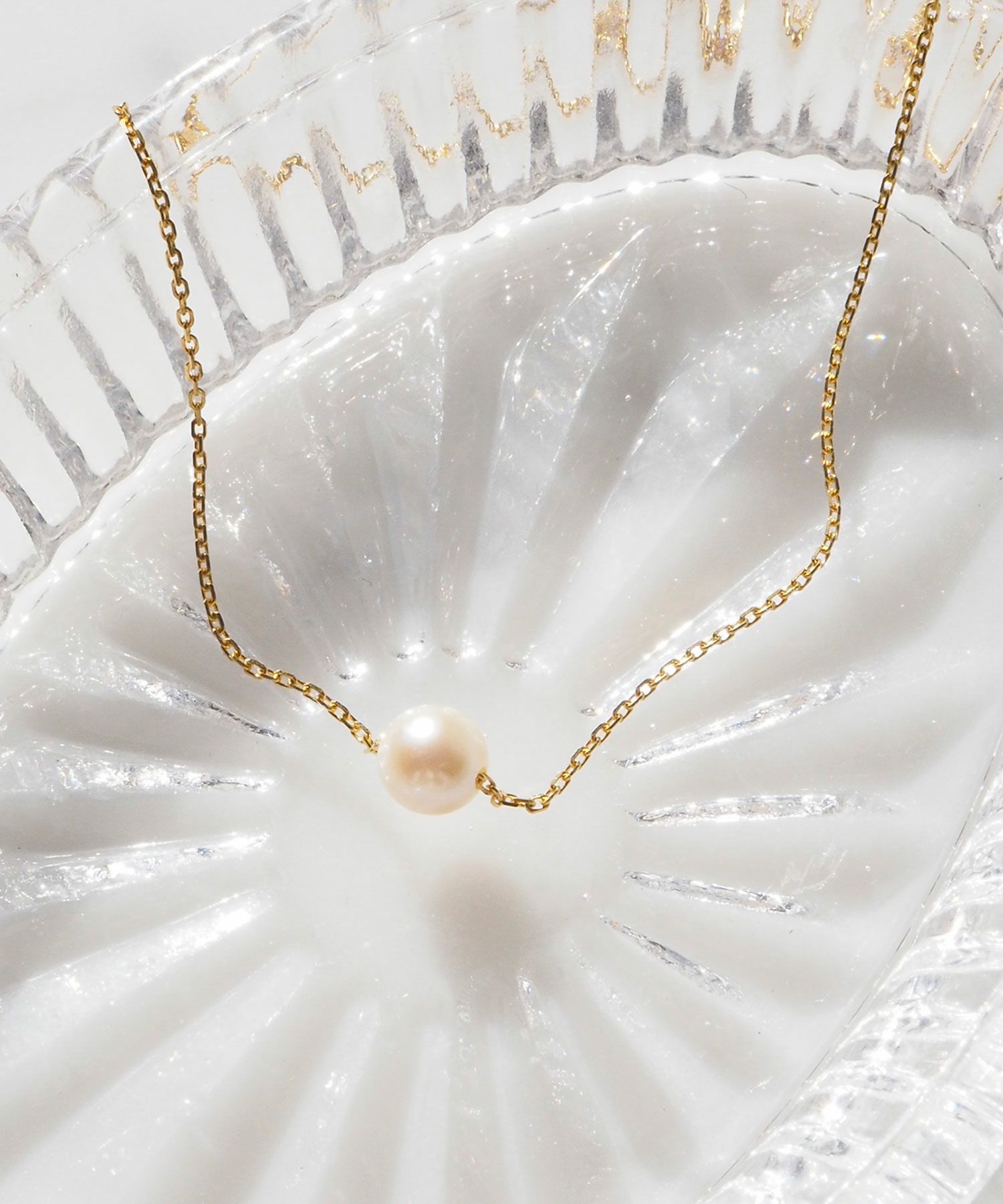 [SV925]アコヤパールスルーネックレス