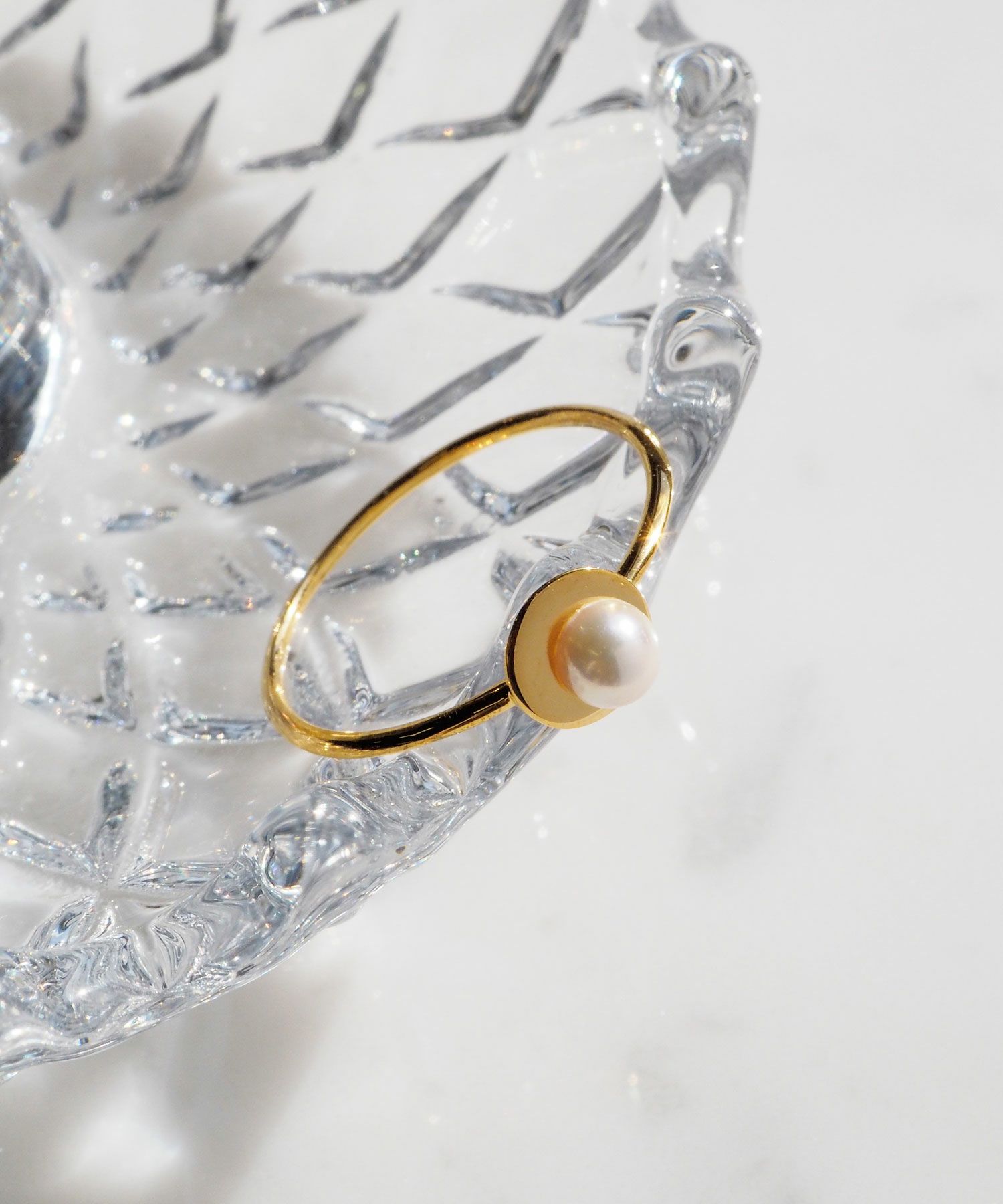 [SV925]アコヤパールプレートリング