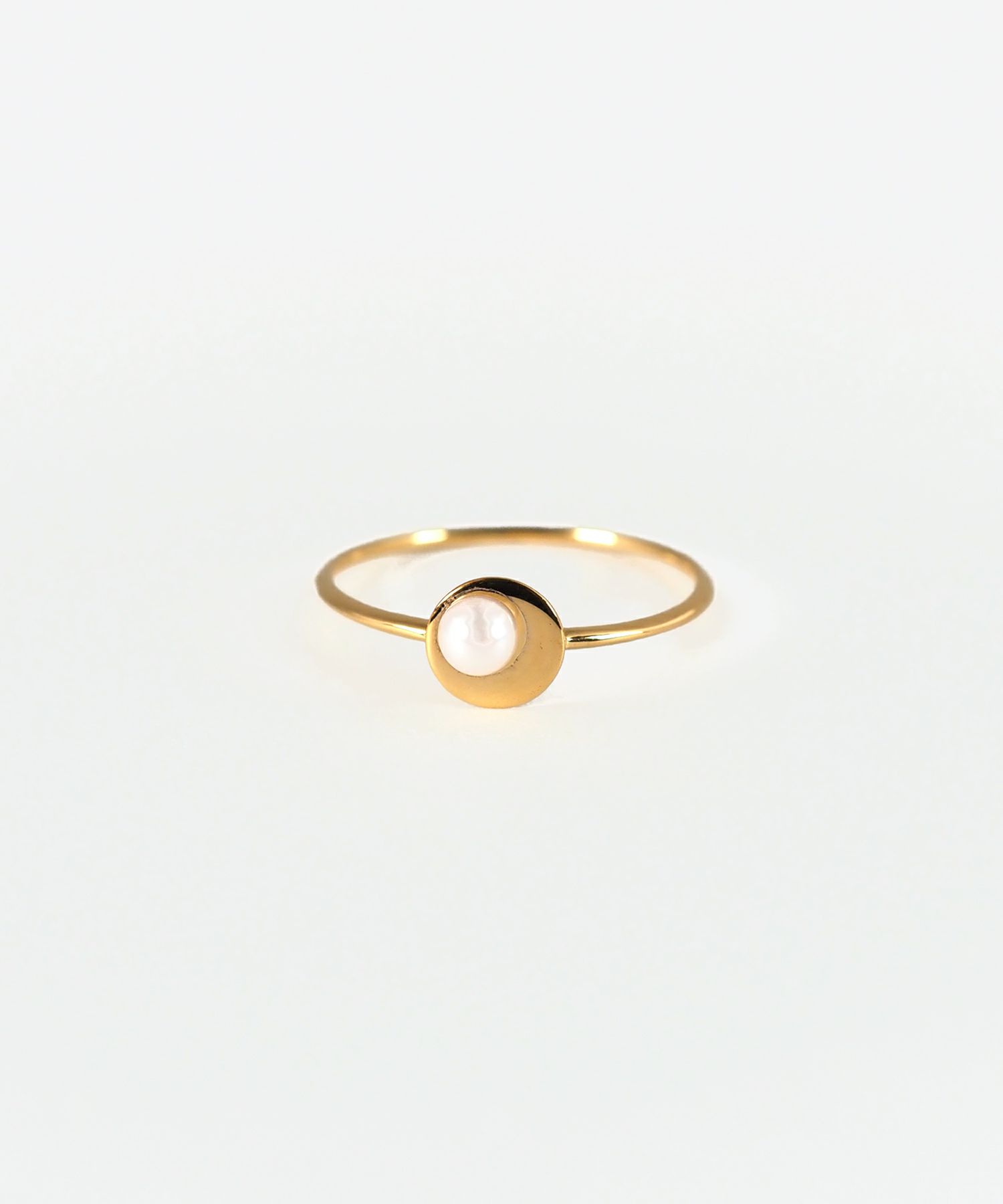 [SV925]アコヤパールプレートリング