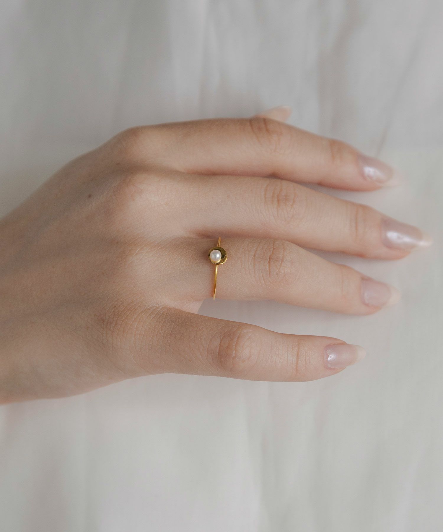 [SV925]アコヤパールプレートリング